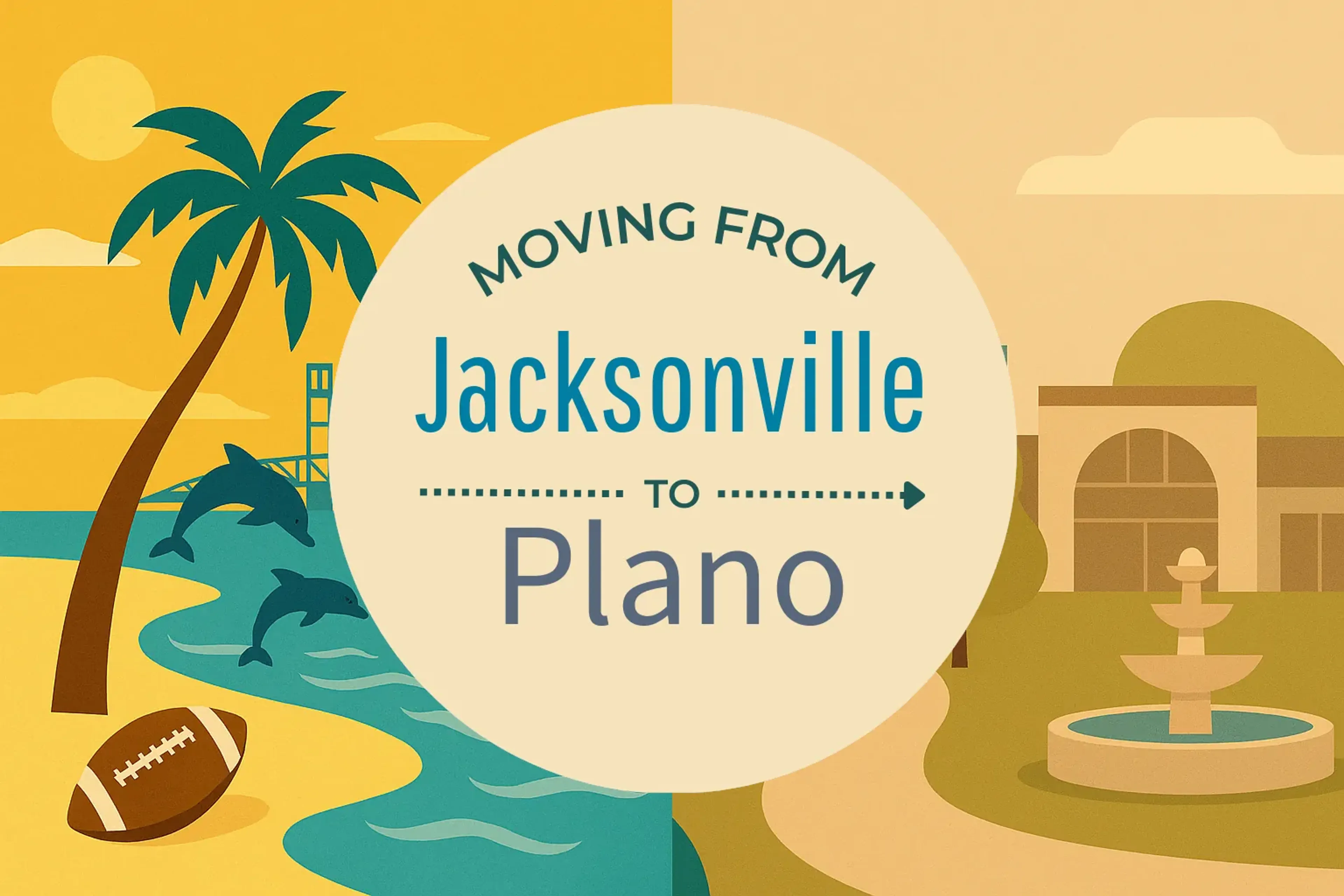 Side-by-side comparison of Jacksonville to Plano moving companies
