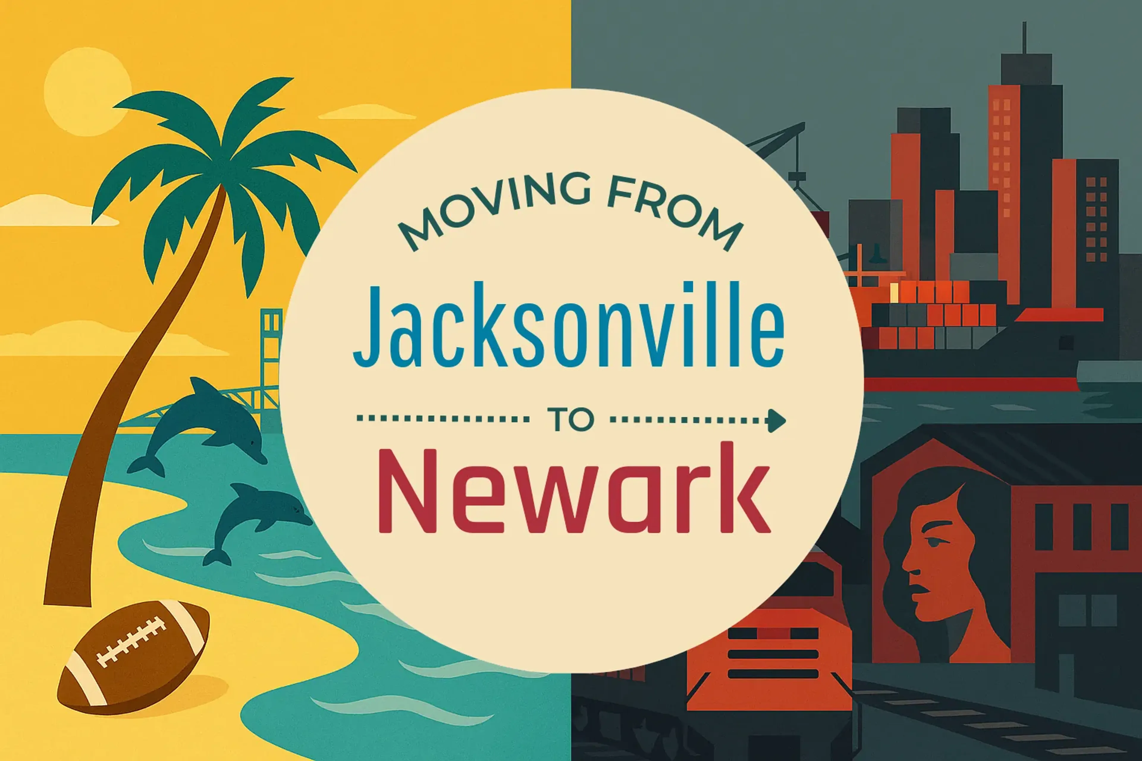 Side-by-side comparison of Jacksonville to Newark moving companies