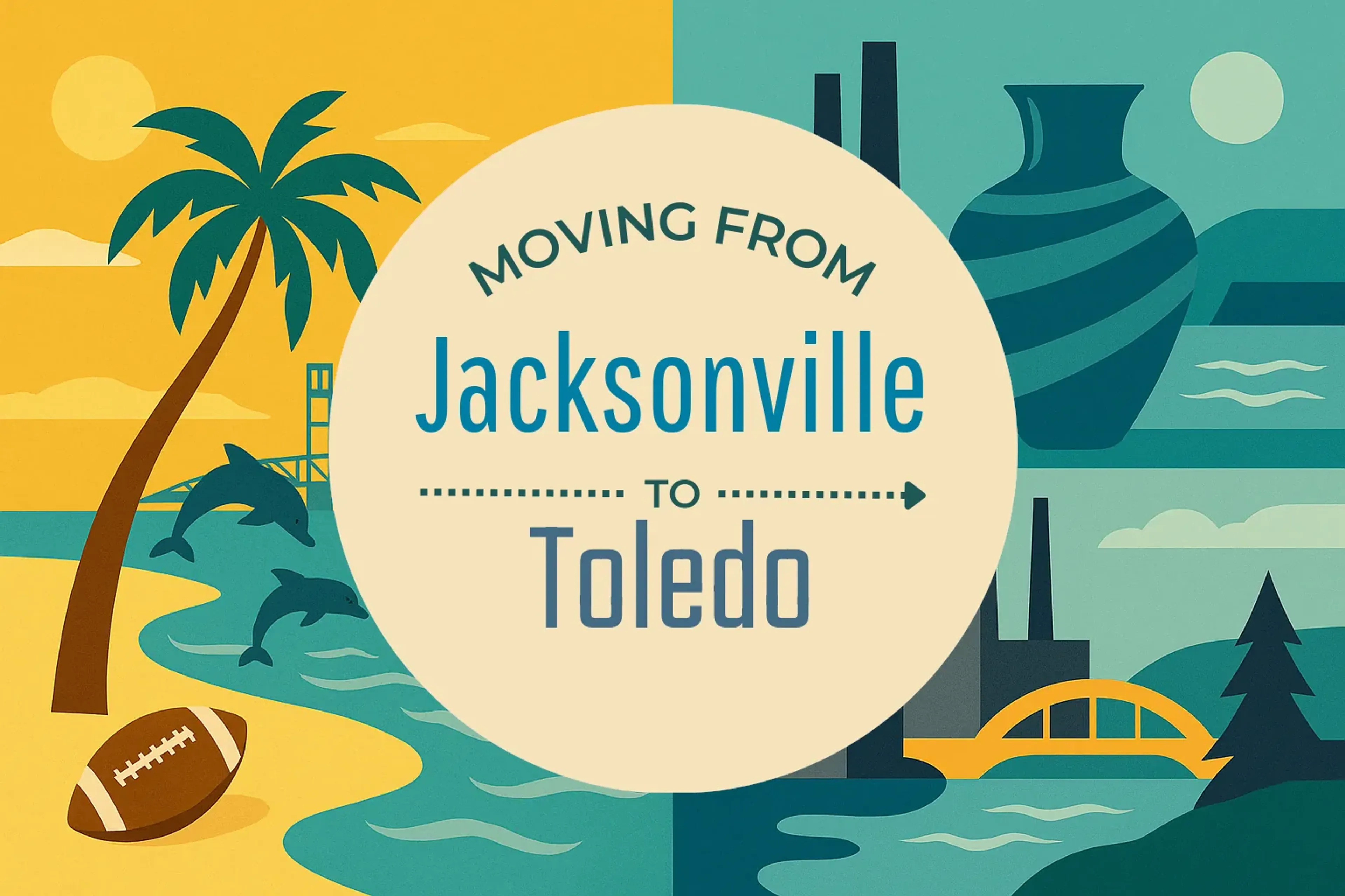 Side-by-side comparison of Jacksonville to Toledo moving companies