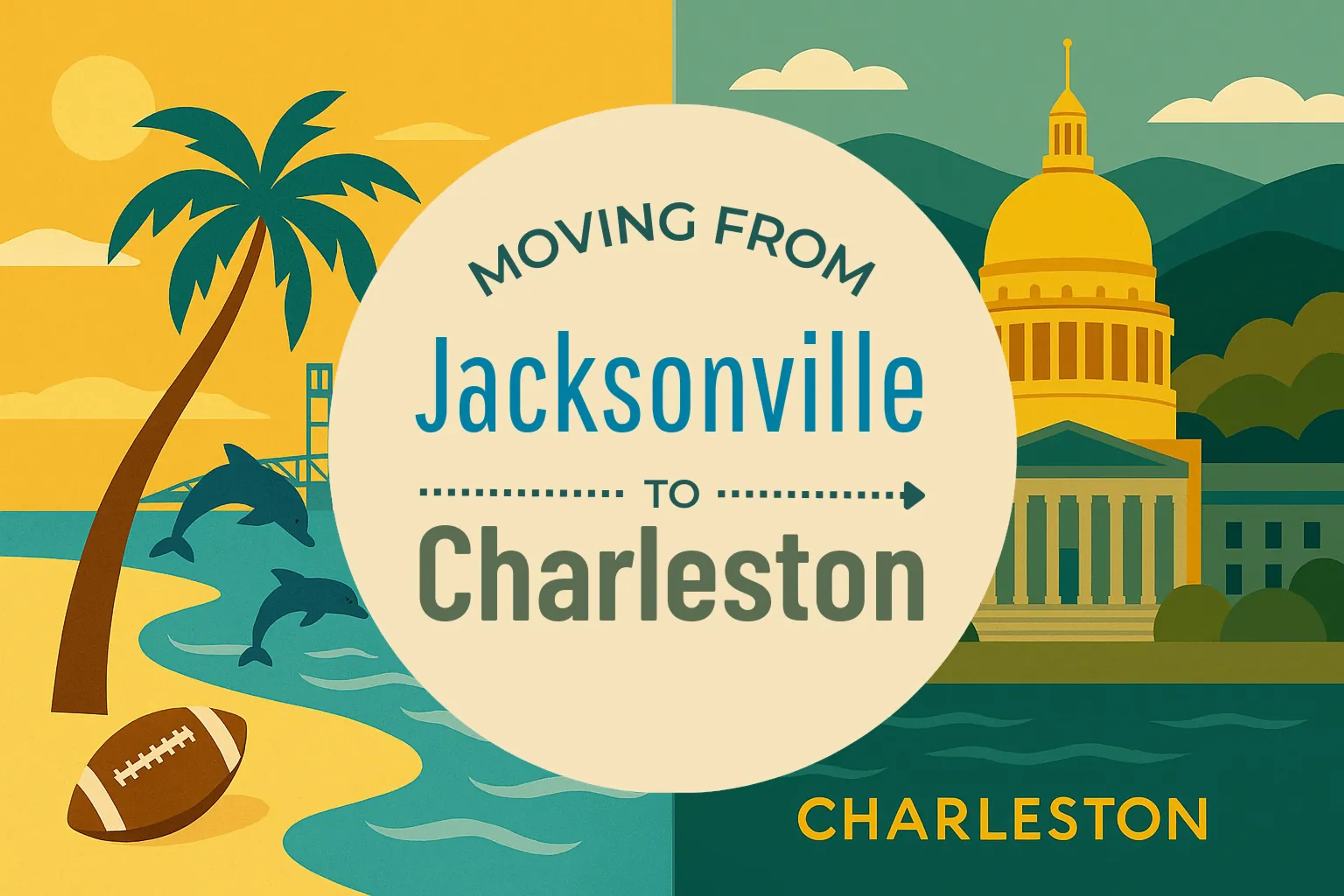 Side-by-side comparison of Jacksonville to Charleston moving companies
