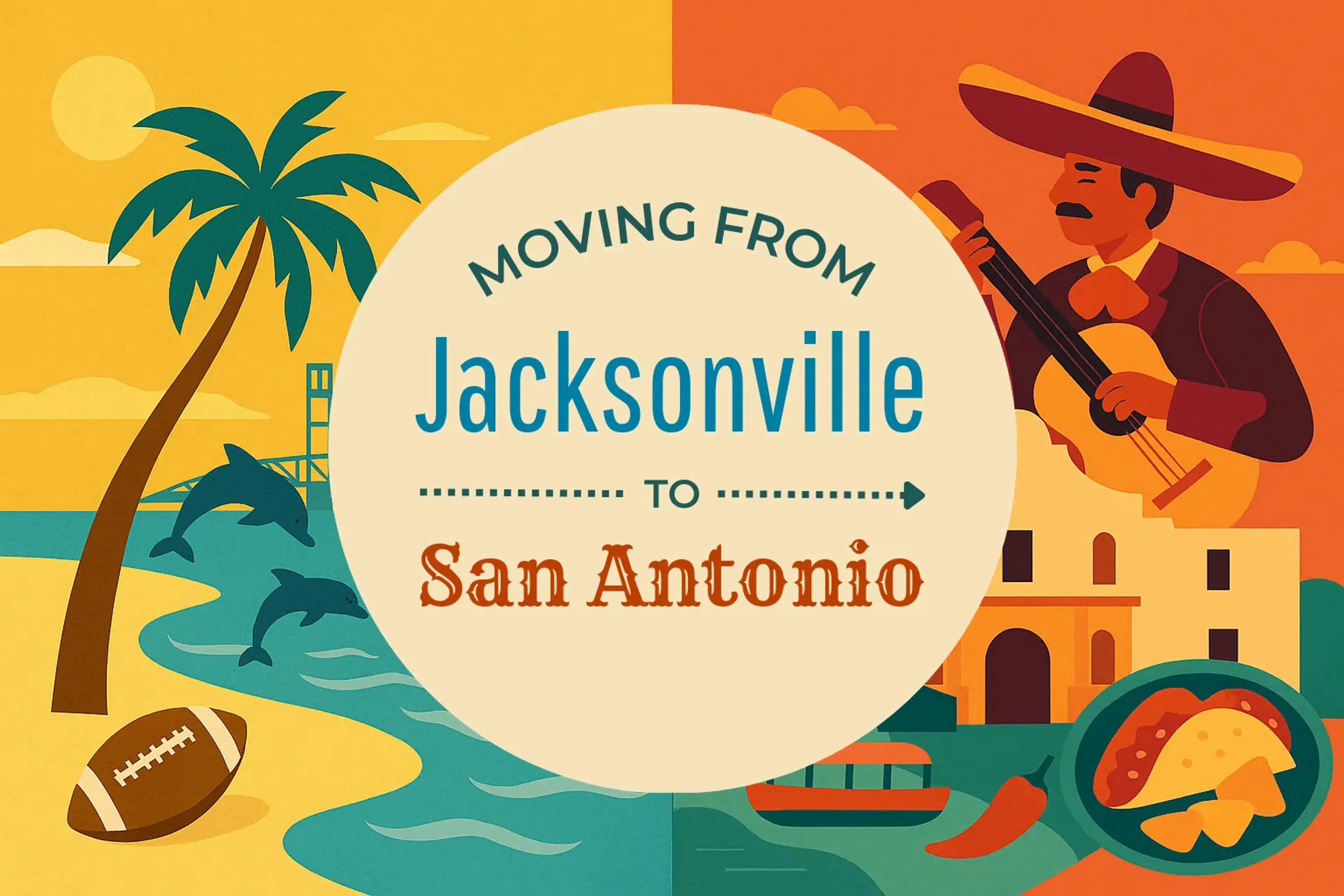 Side-by-side comparison of Jacksonville to San Antonio moving companies