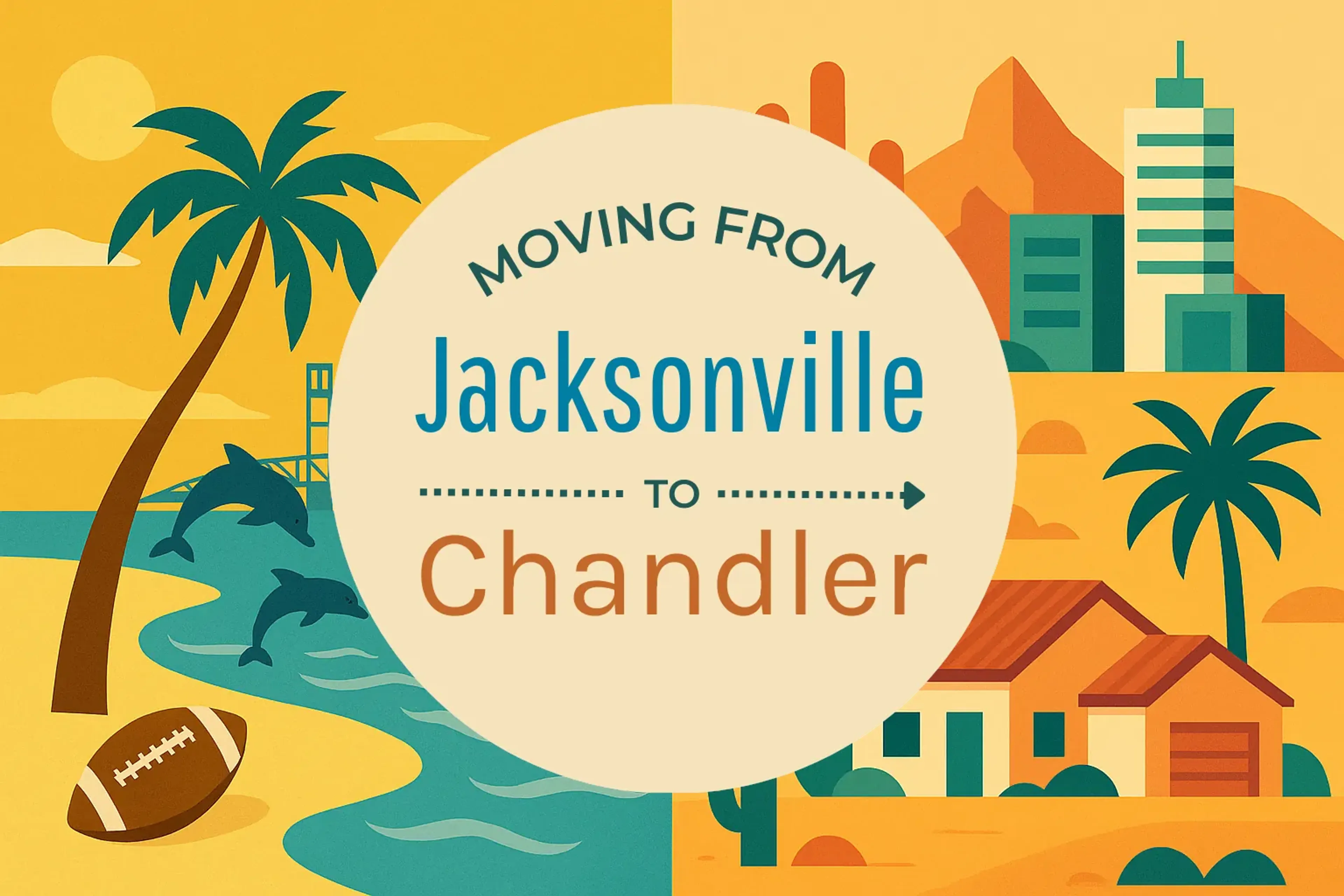 Side-by-side comparison of Jacksonville to Chandler moving companies