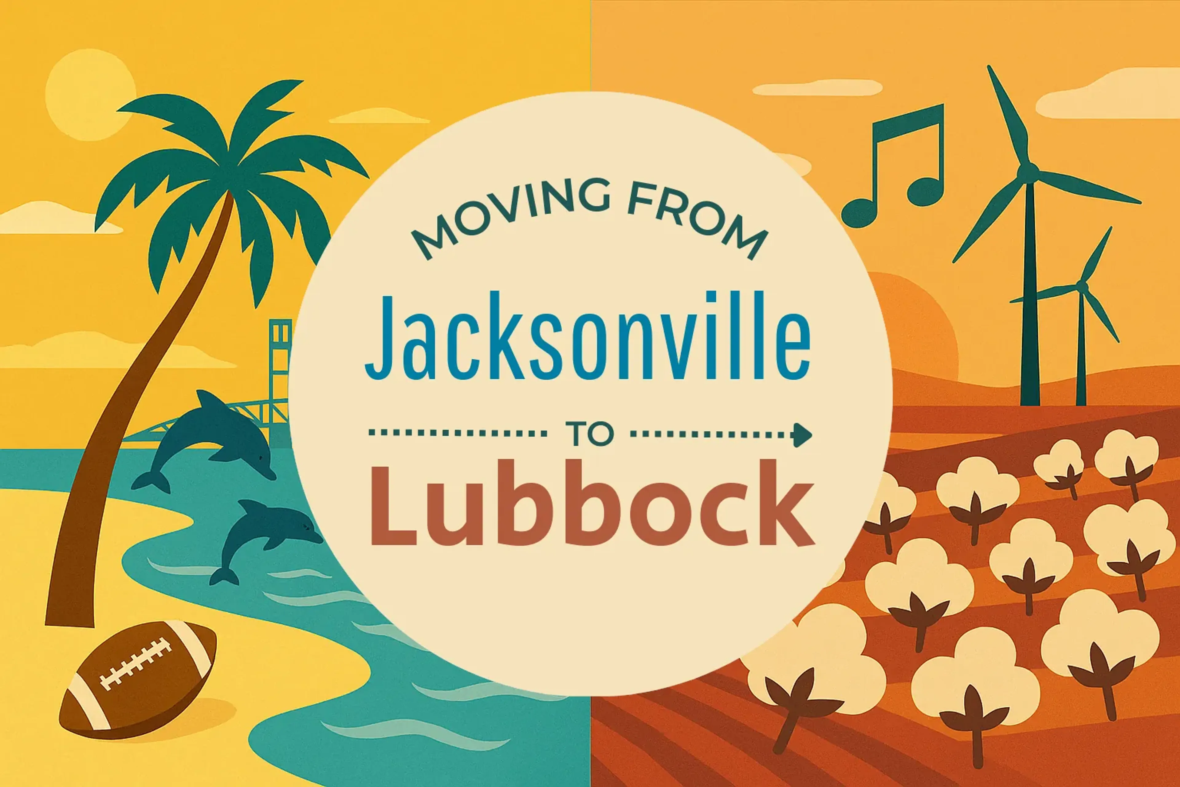 Side-by-side comparison of Jacksonville to Lubbock moving companies