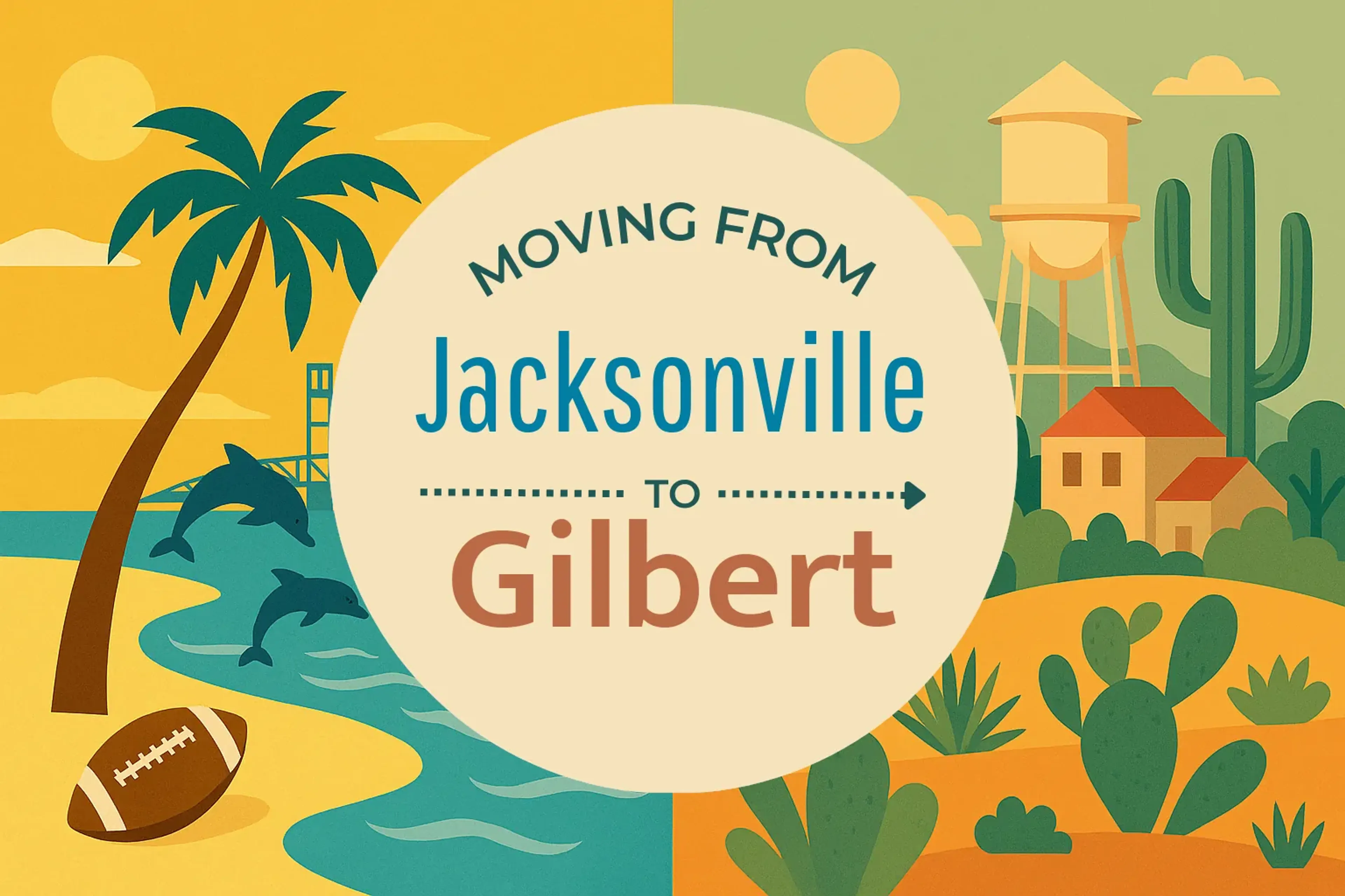 Side-by-side comparison of Jacksonville to Gilbert moving companies