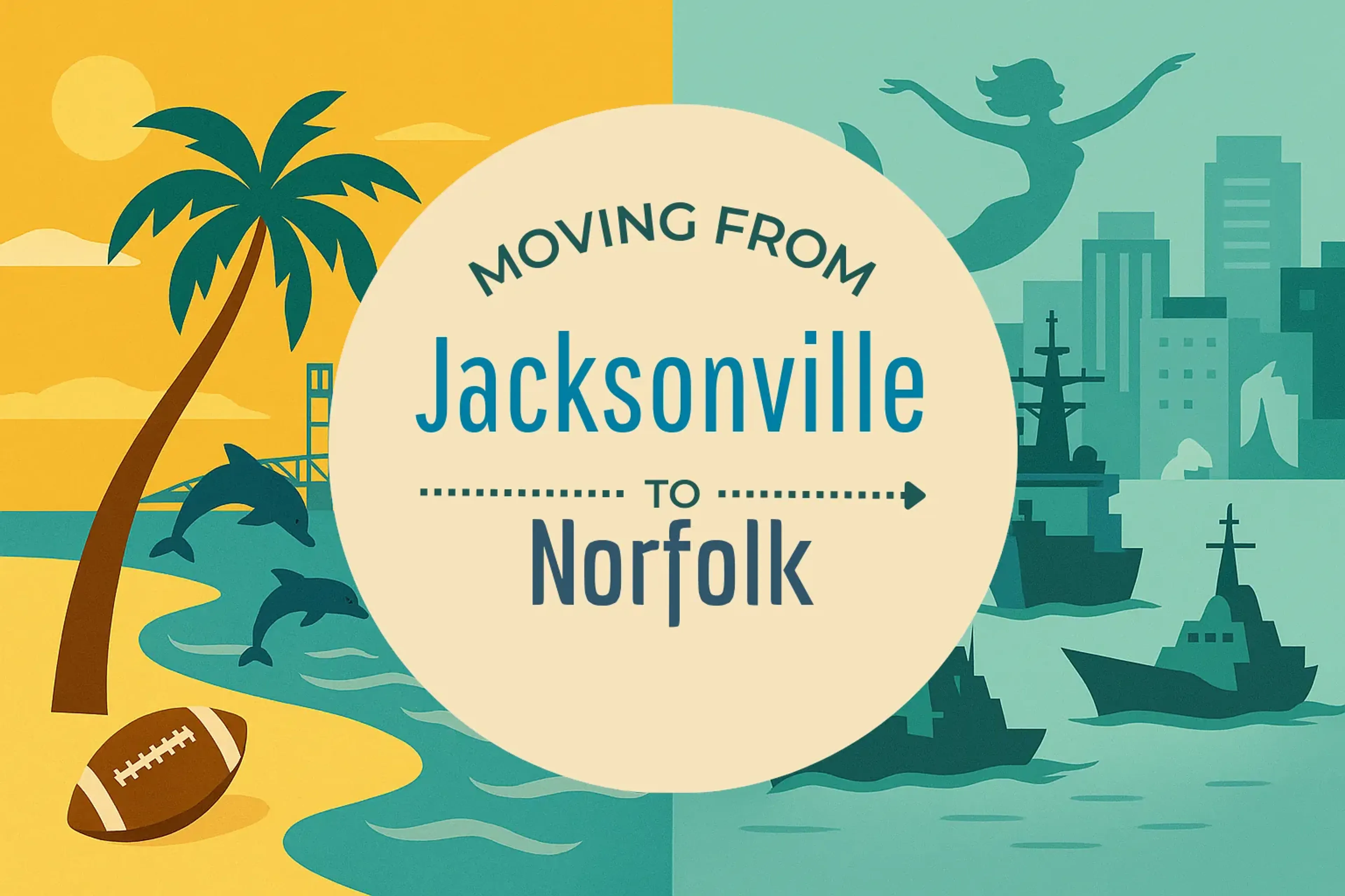 Side-by-side comparison of Jacksonville to Norfolk moving companies