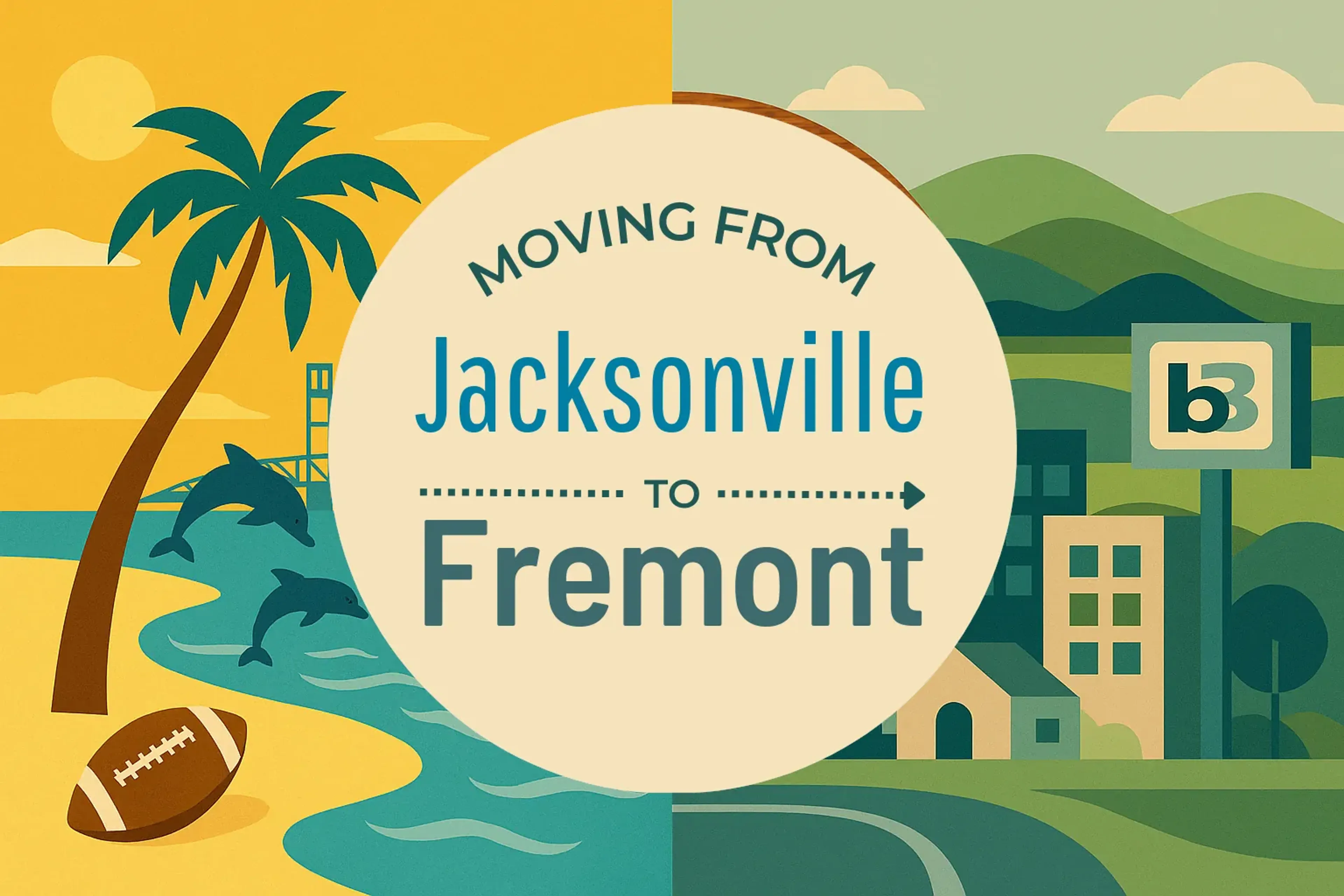 Side-by-side comparison of Jacksonville to Fremont moving companies