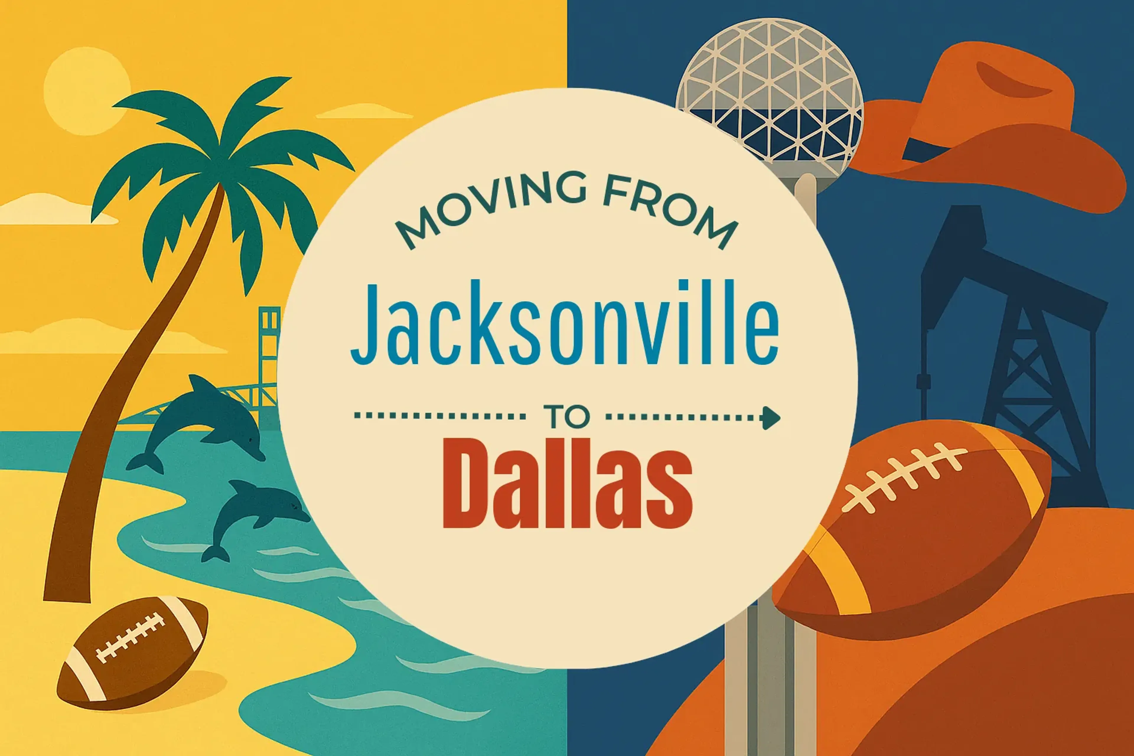 Side-by-side comparison of Jacksonville to Dallas moving companies