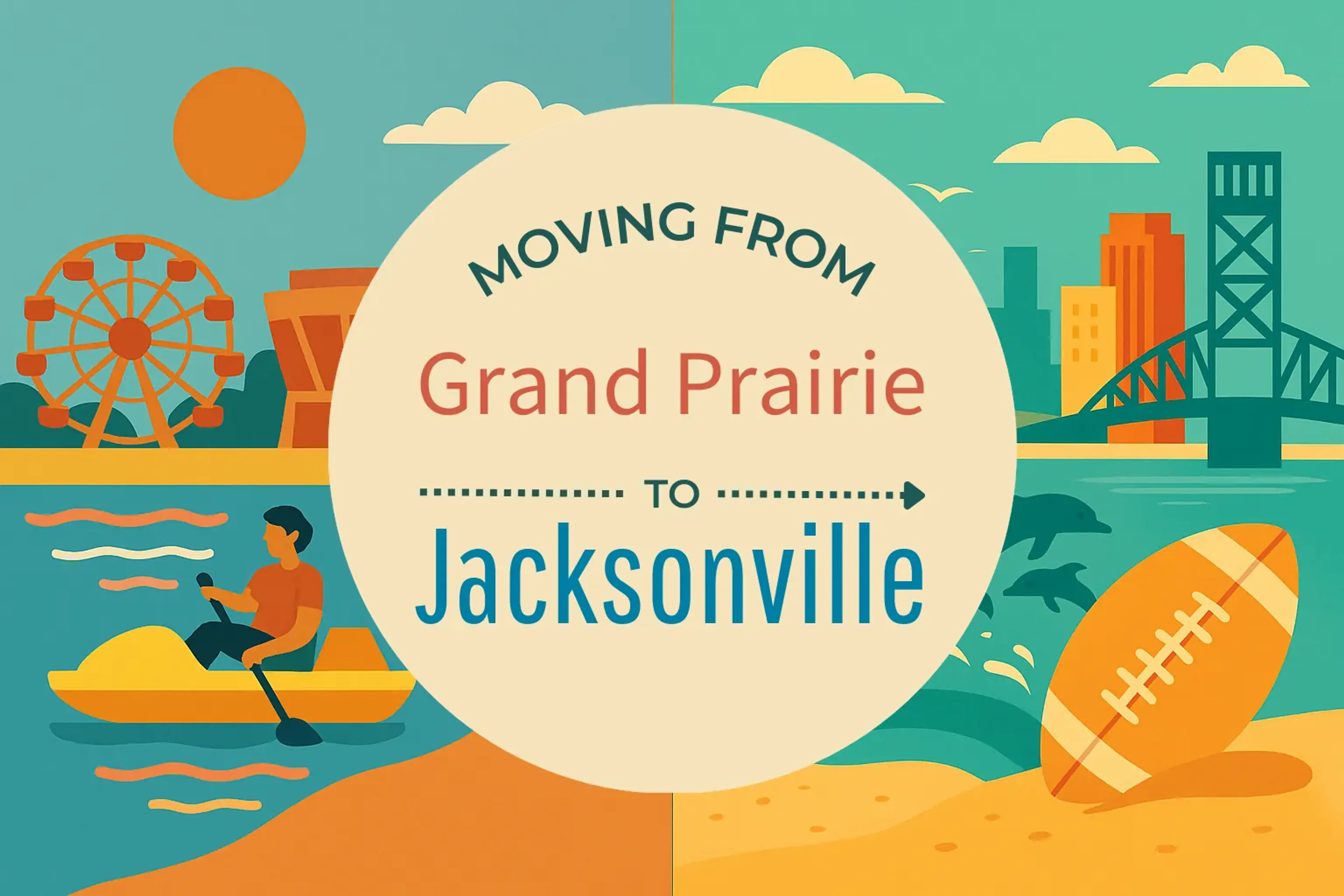 Side-by-side comparison of Grand Prairie to Jacksonville moving companies