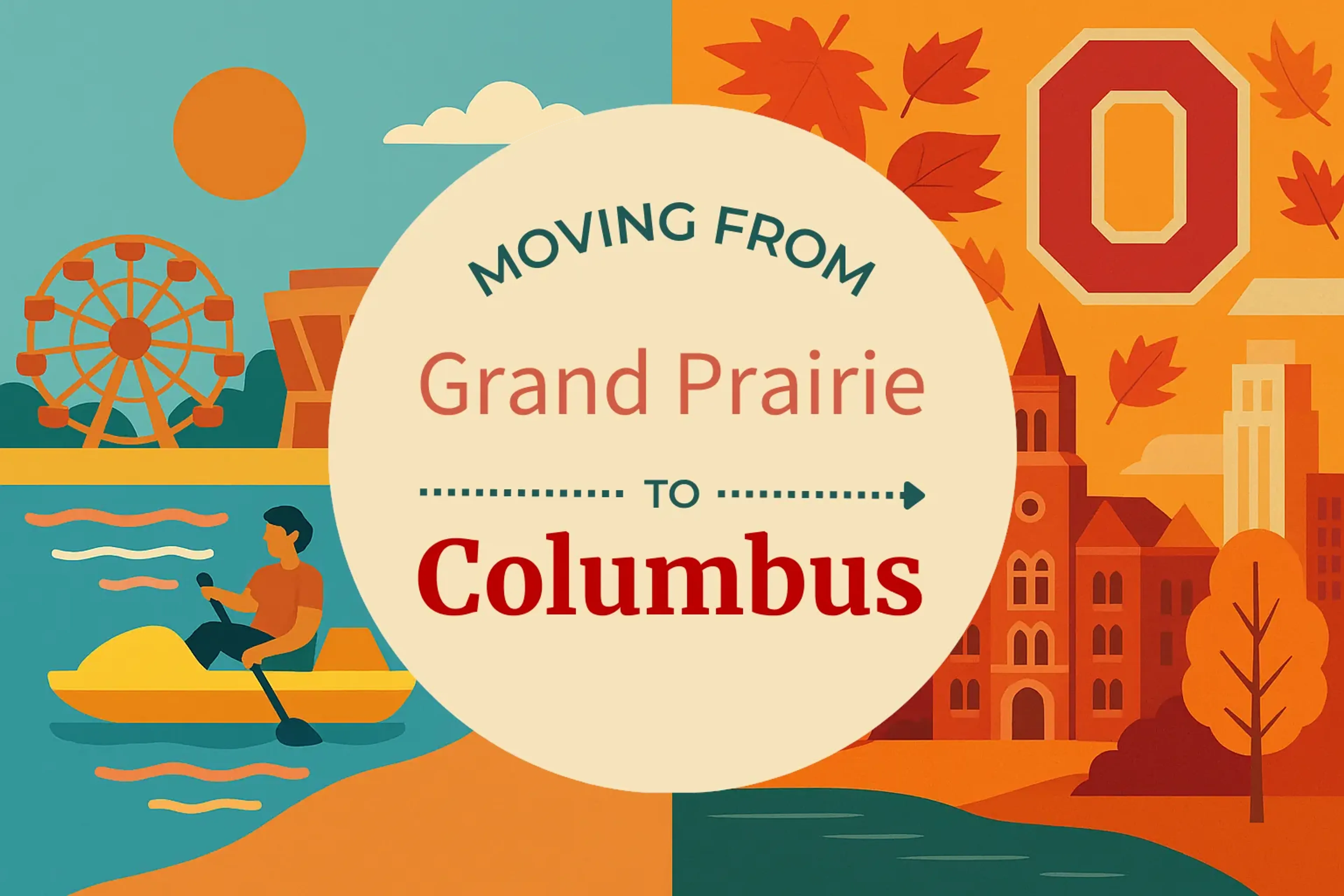 Side-by-side comparison of Grand Prairie to Columbus moving companies