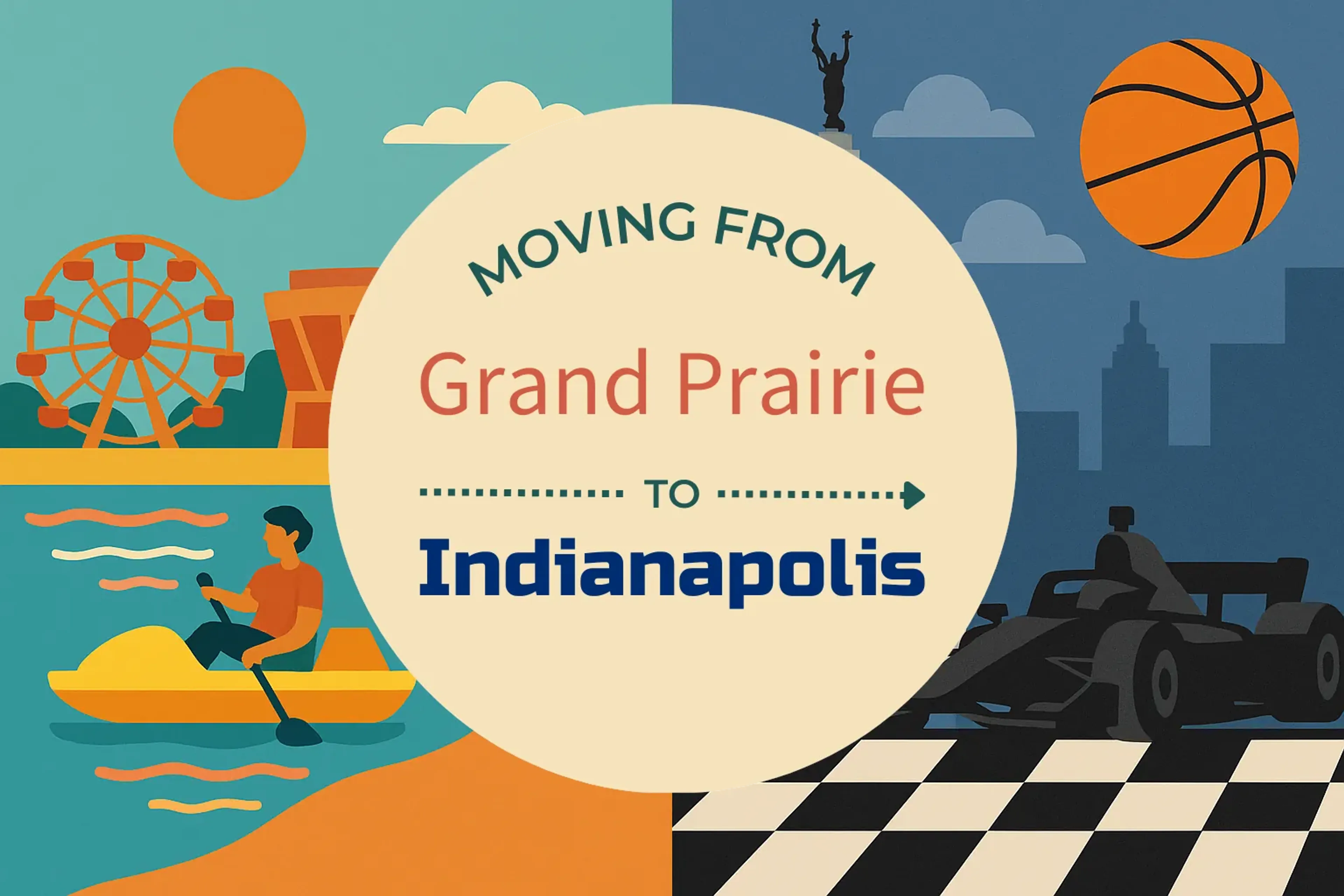 Side-by-side comparison of Grand Prairie to Indianapolis moving companies