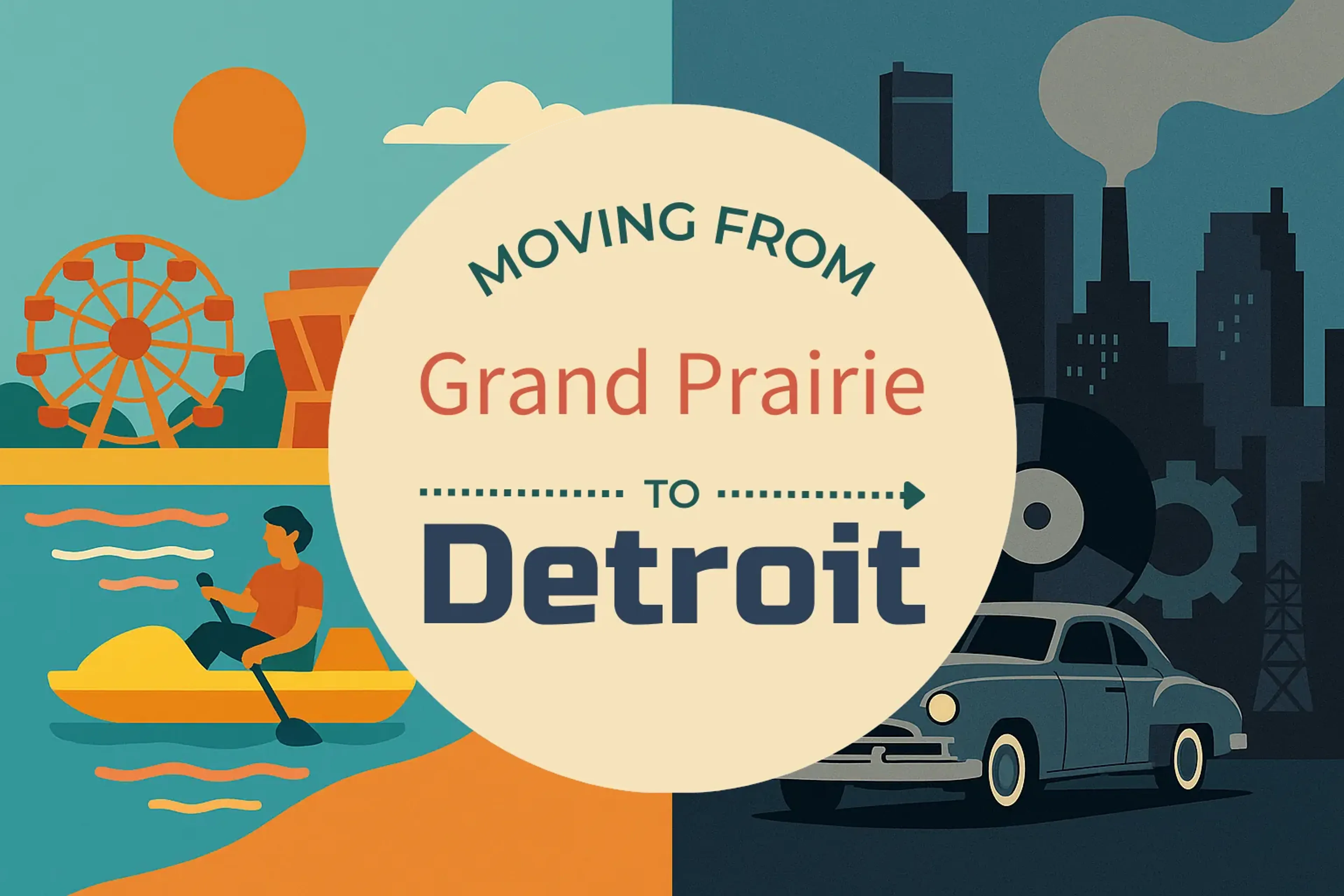 Side-by-side comparison of Grand Prairie to Detroit moving companies