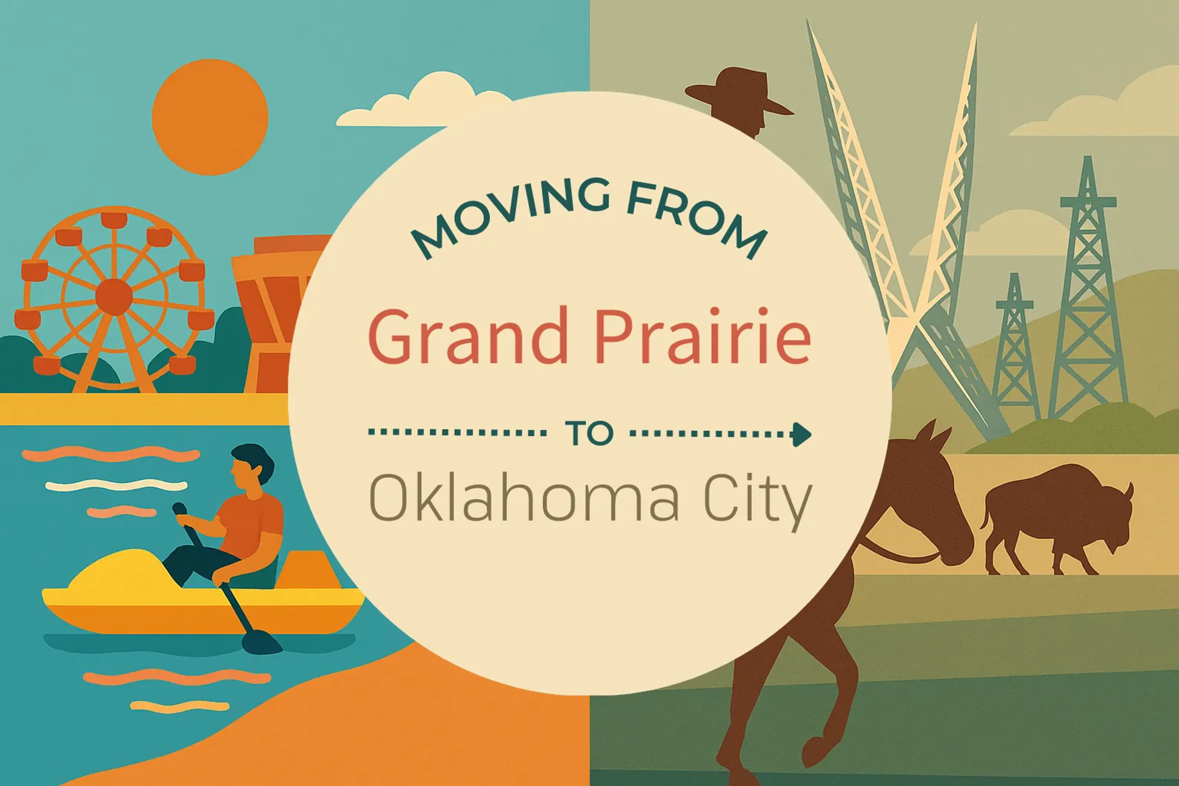 Side-by-side comparison of Grand Prairie to Oklahoma City moving companies