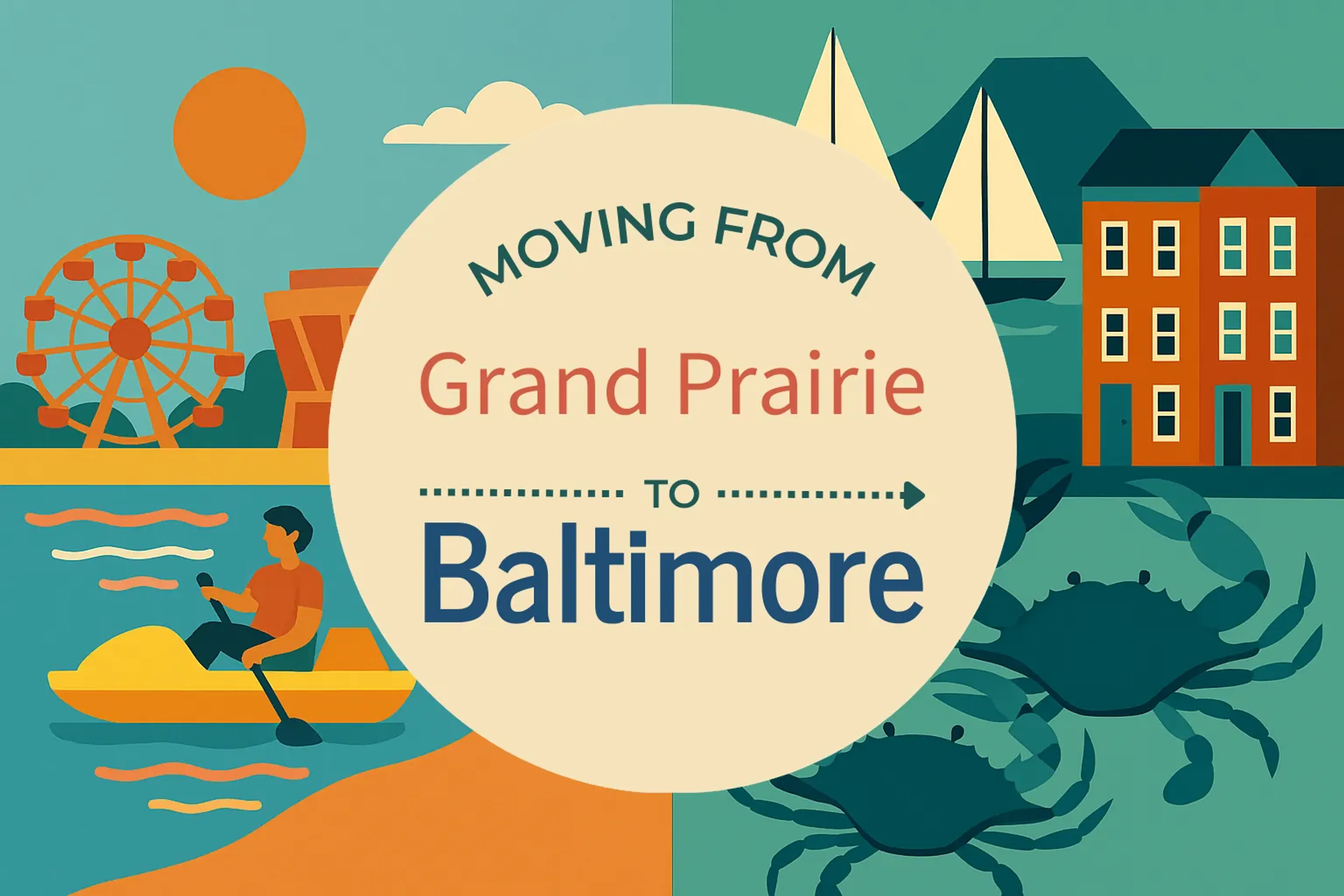 Side-by-side comparison of Grand Prairie to Baltimore moving companies