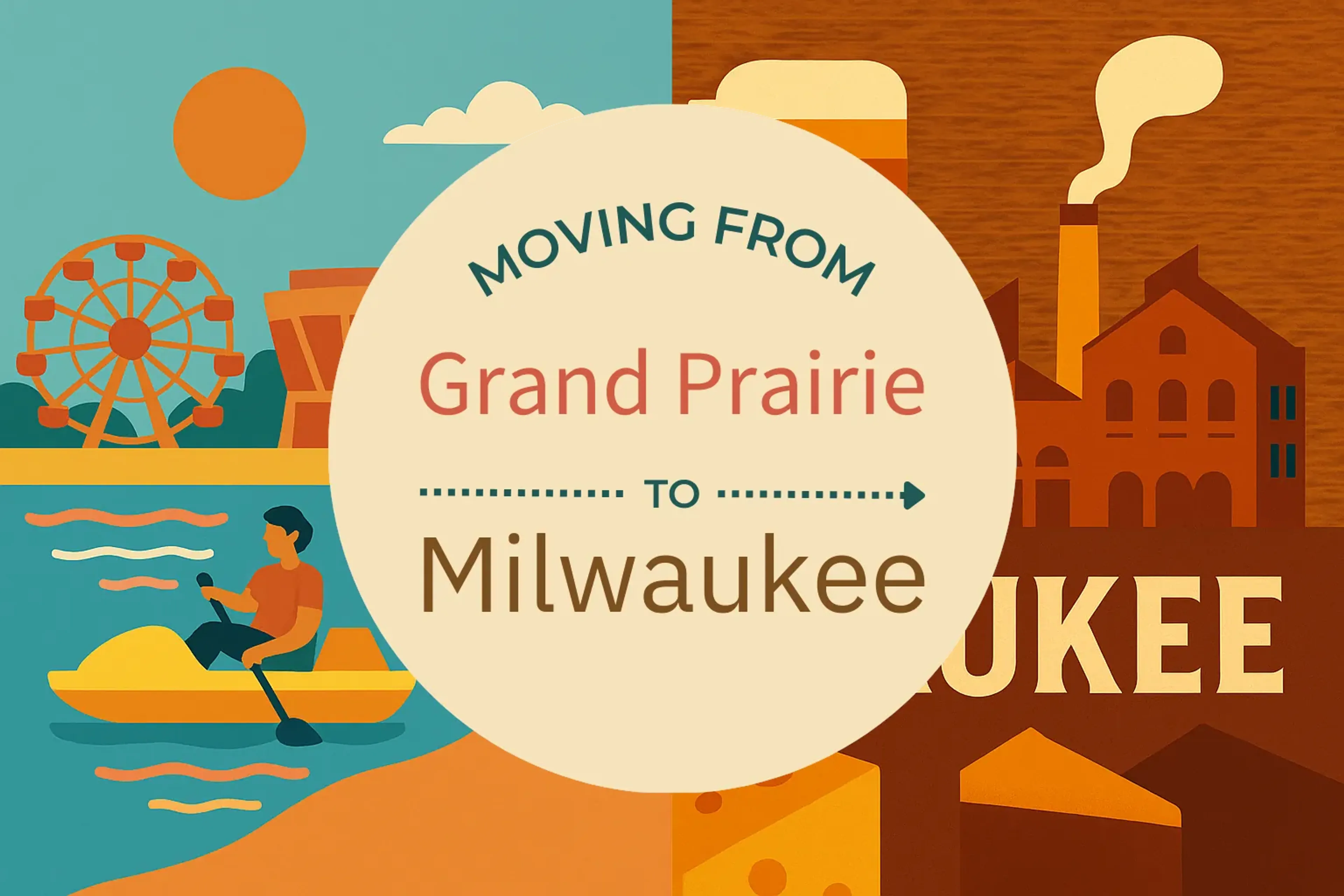 Side-by-side comparison of Grand Prairie to Milwaukee moving companies