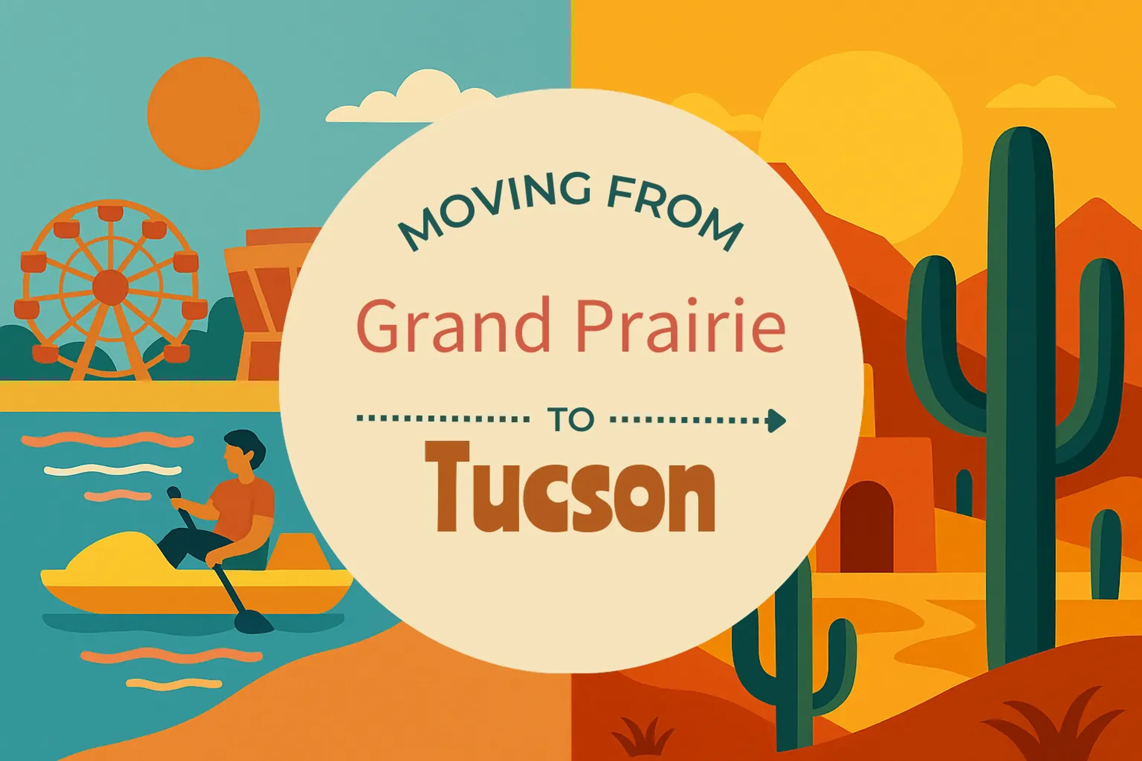 Side-by-side comparison of Grand Prairie to Tucson moving companies