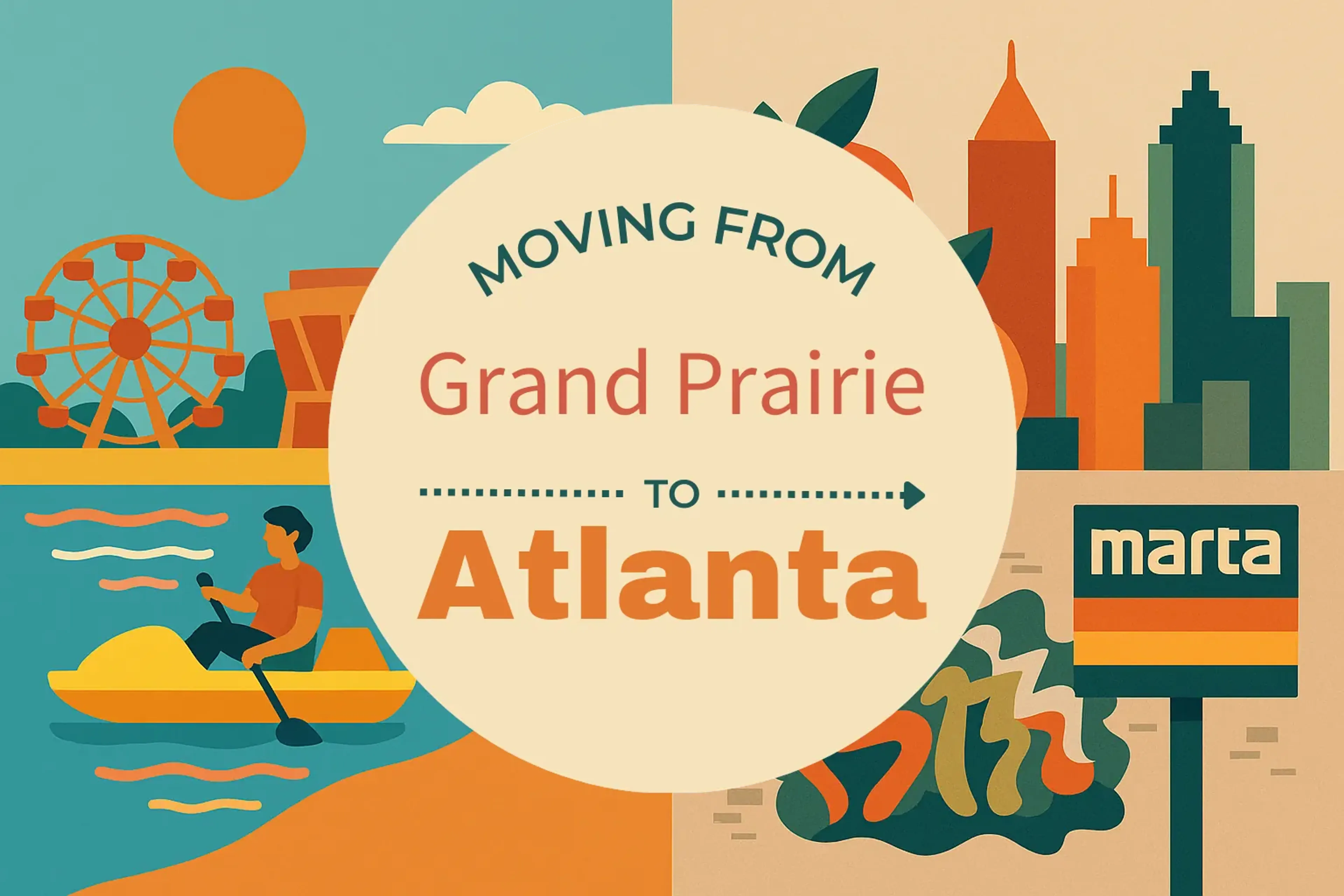Side-by-side comparison of Grand Prairie to Atlanta moving companies