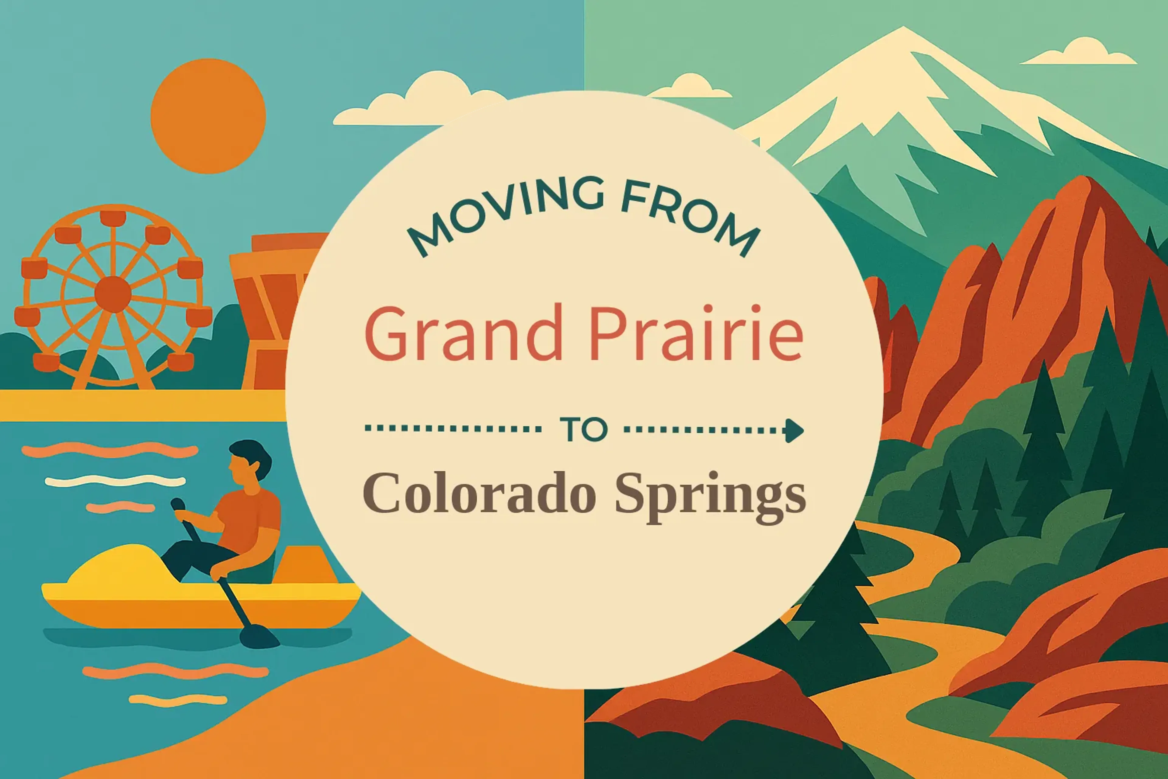 Side-by-side comparison of Grand Prairie to Colorado Springs moving companies
