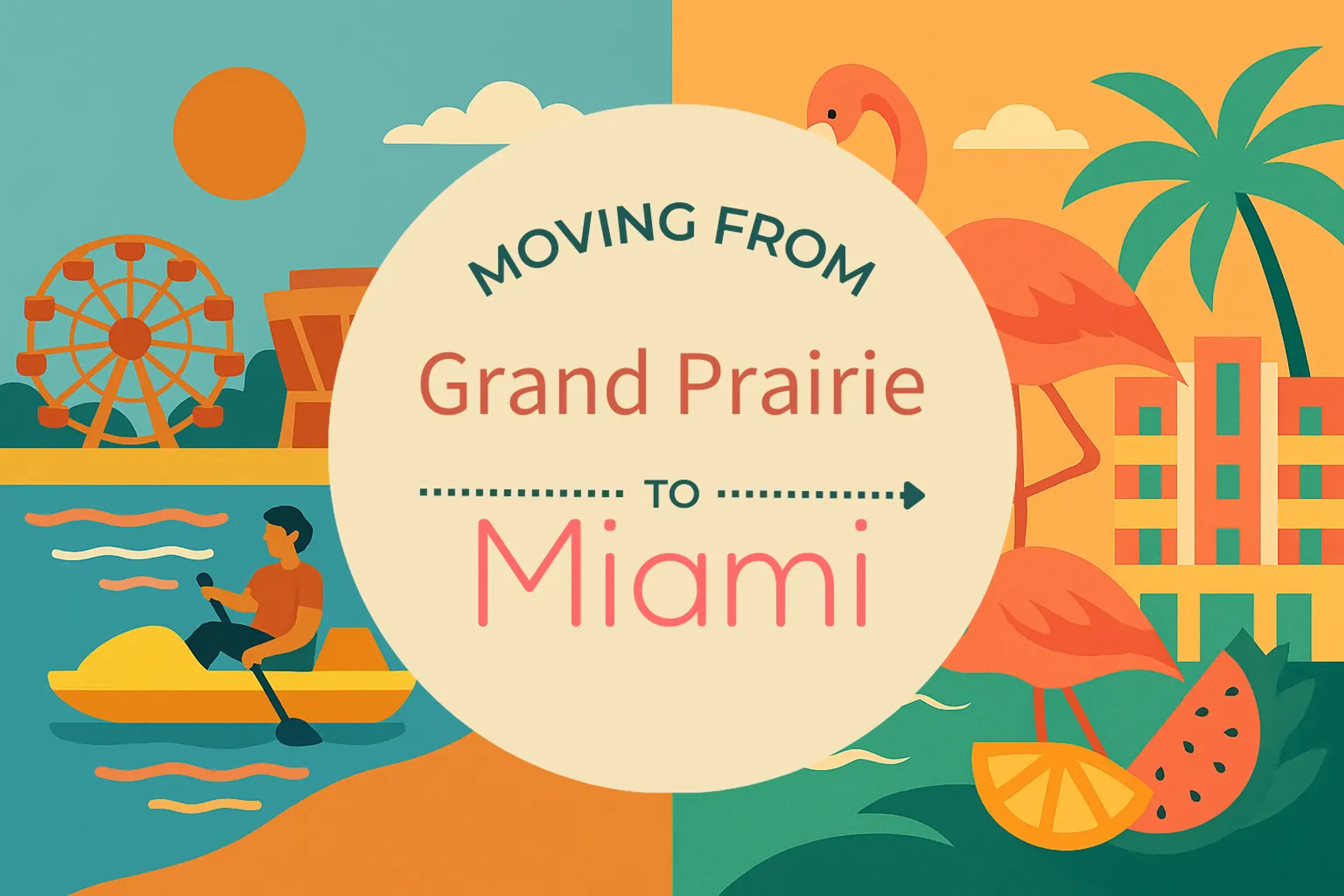 Side-by-side comparison of Grand Prairie to Miami moving companies