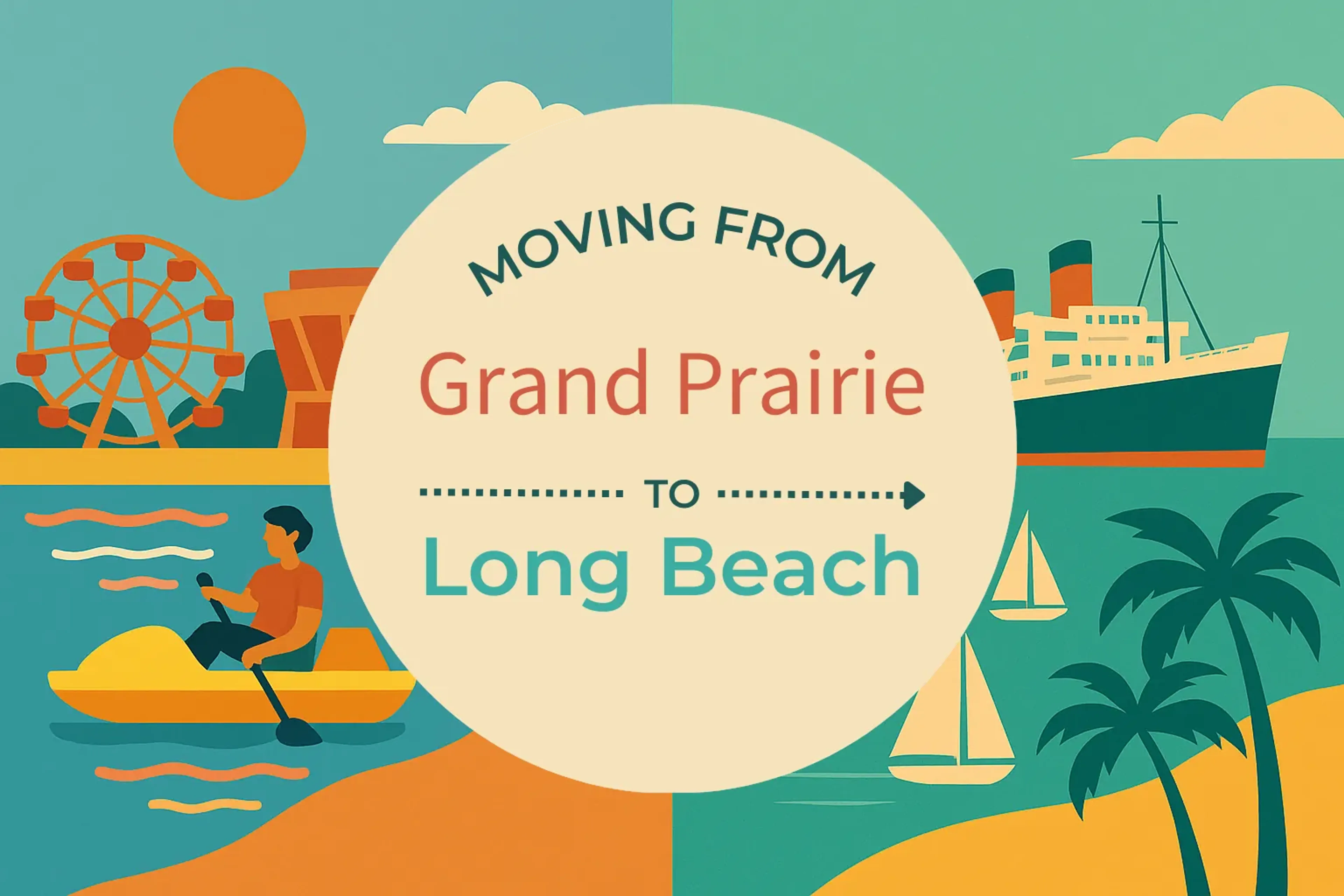 Side-by-side comparison of Grand Prairie to Long Beach moving companies