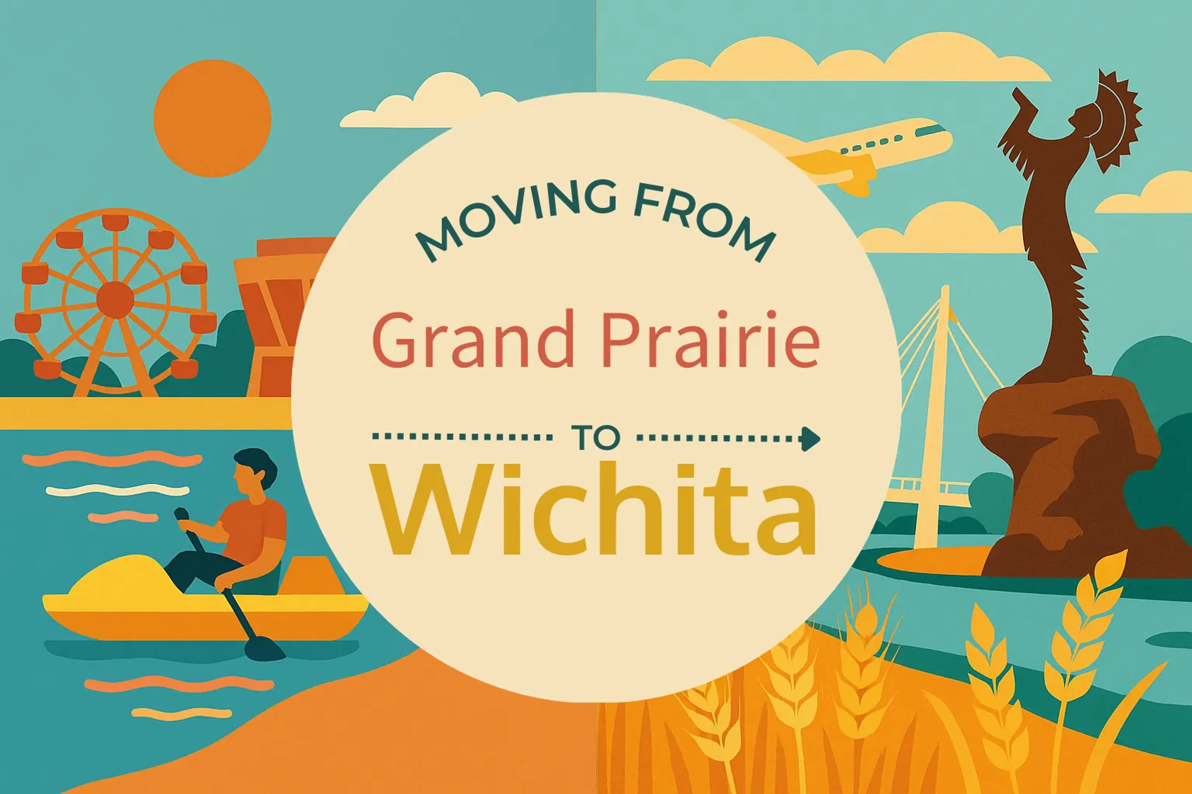 Side-by-side comparison of Grand Prairie to Wichita moving companies