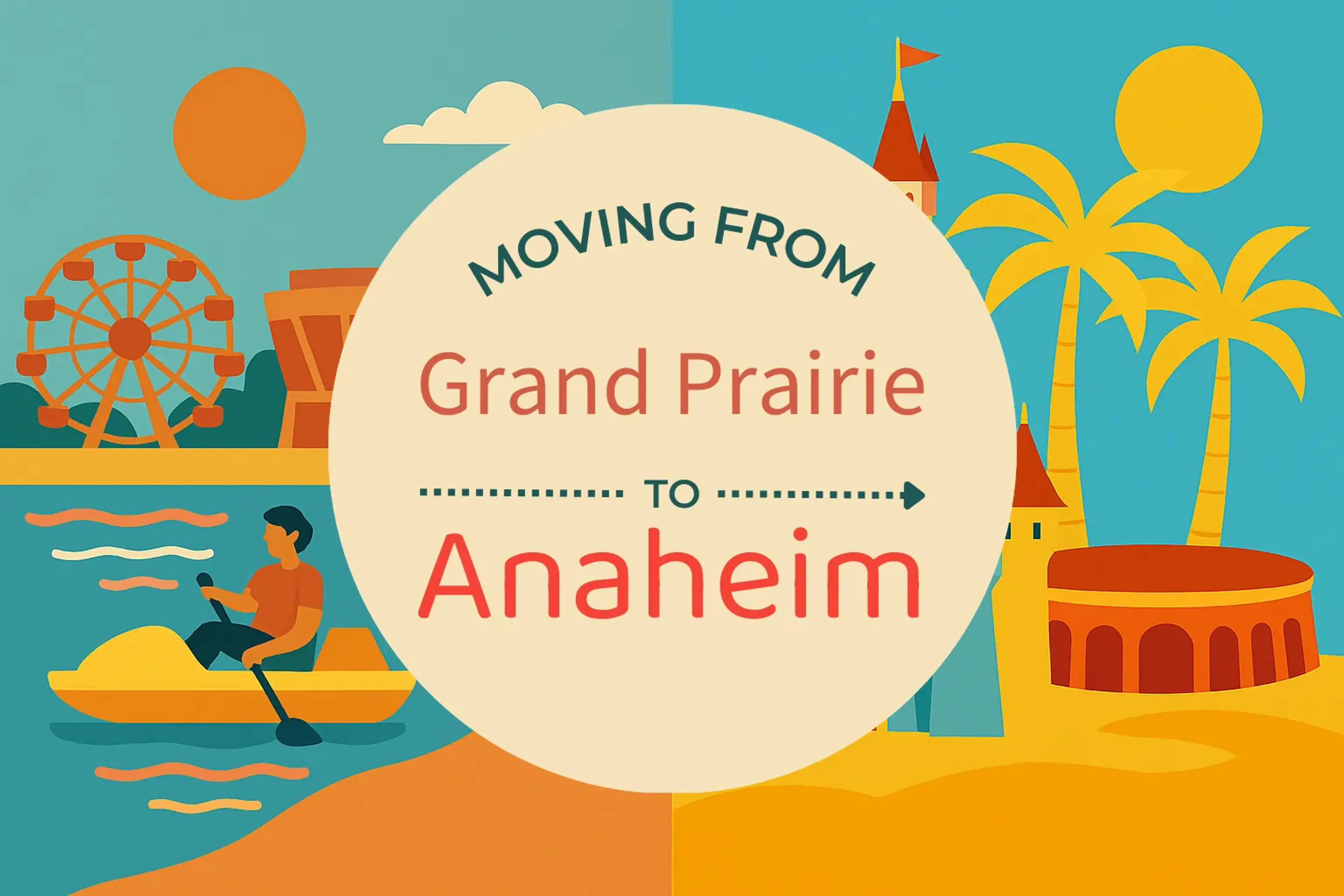 Side-by-side comparison of Grand Prairie to Anaheim moving companies
