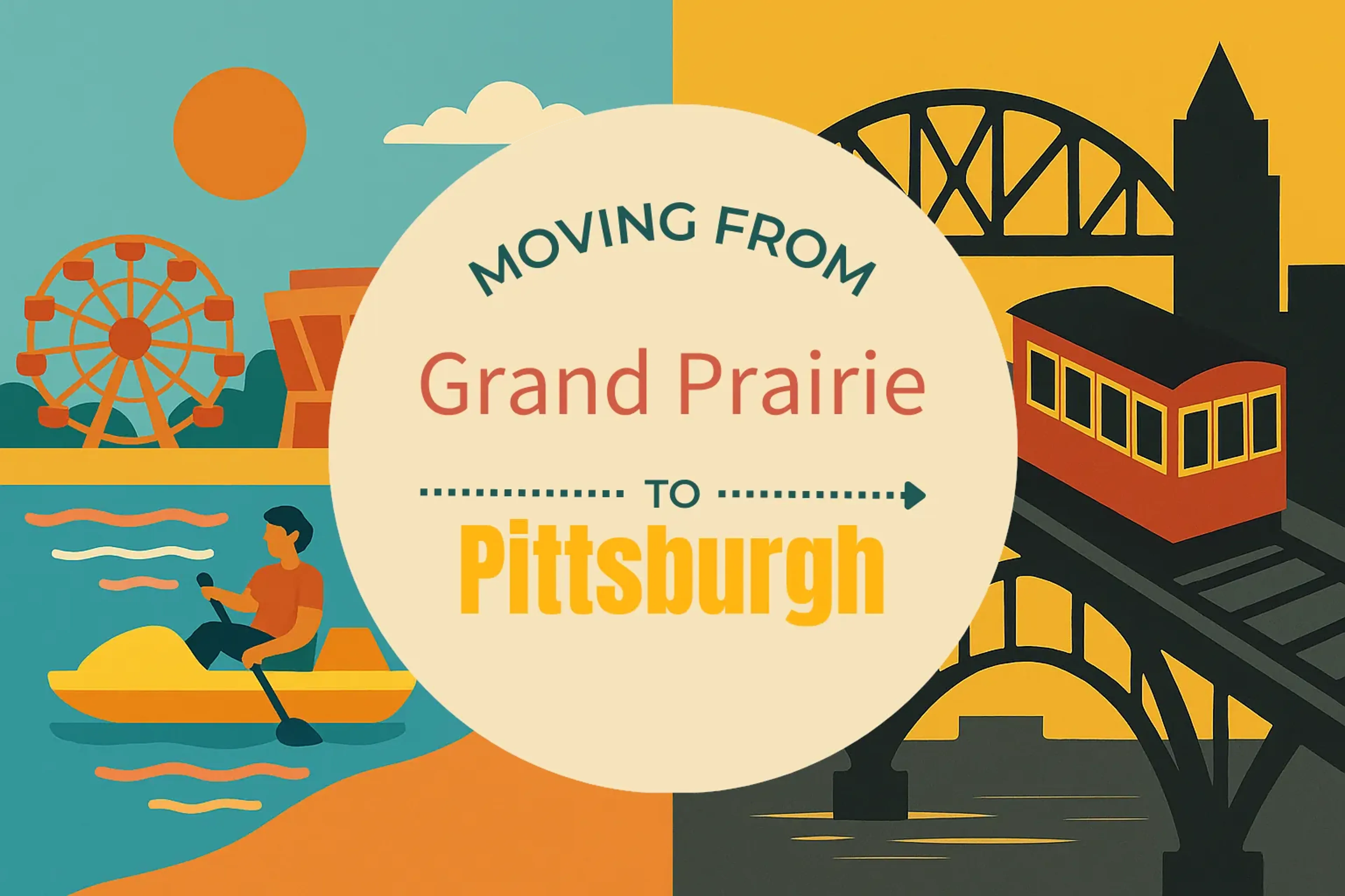 Side-by-side comparison of Grand Prairie to Pittsburgh moving companies