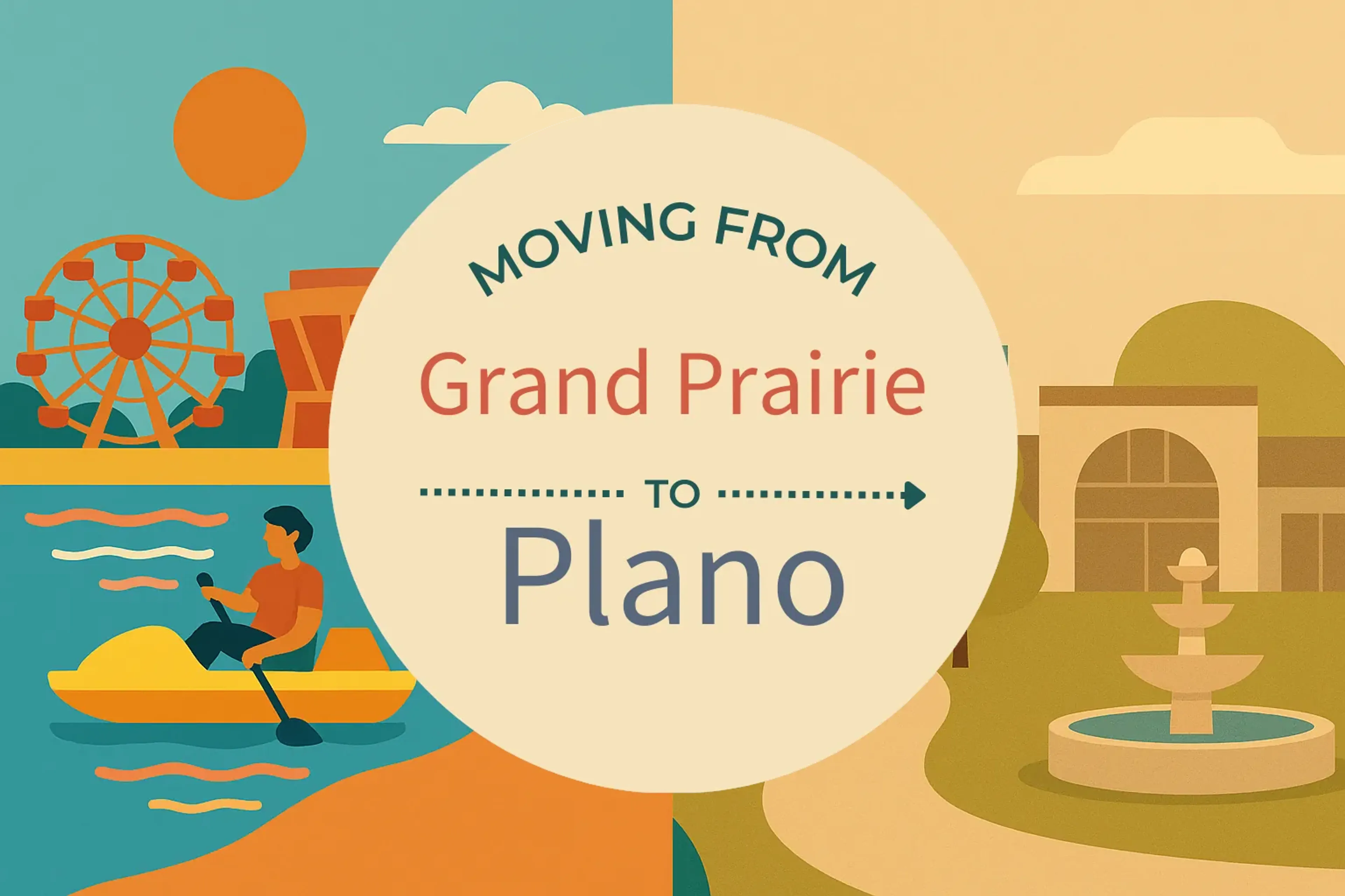 Side-by-side comparison of Grand Prairie to Plano moving companies