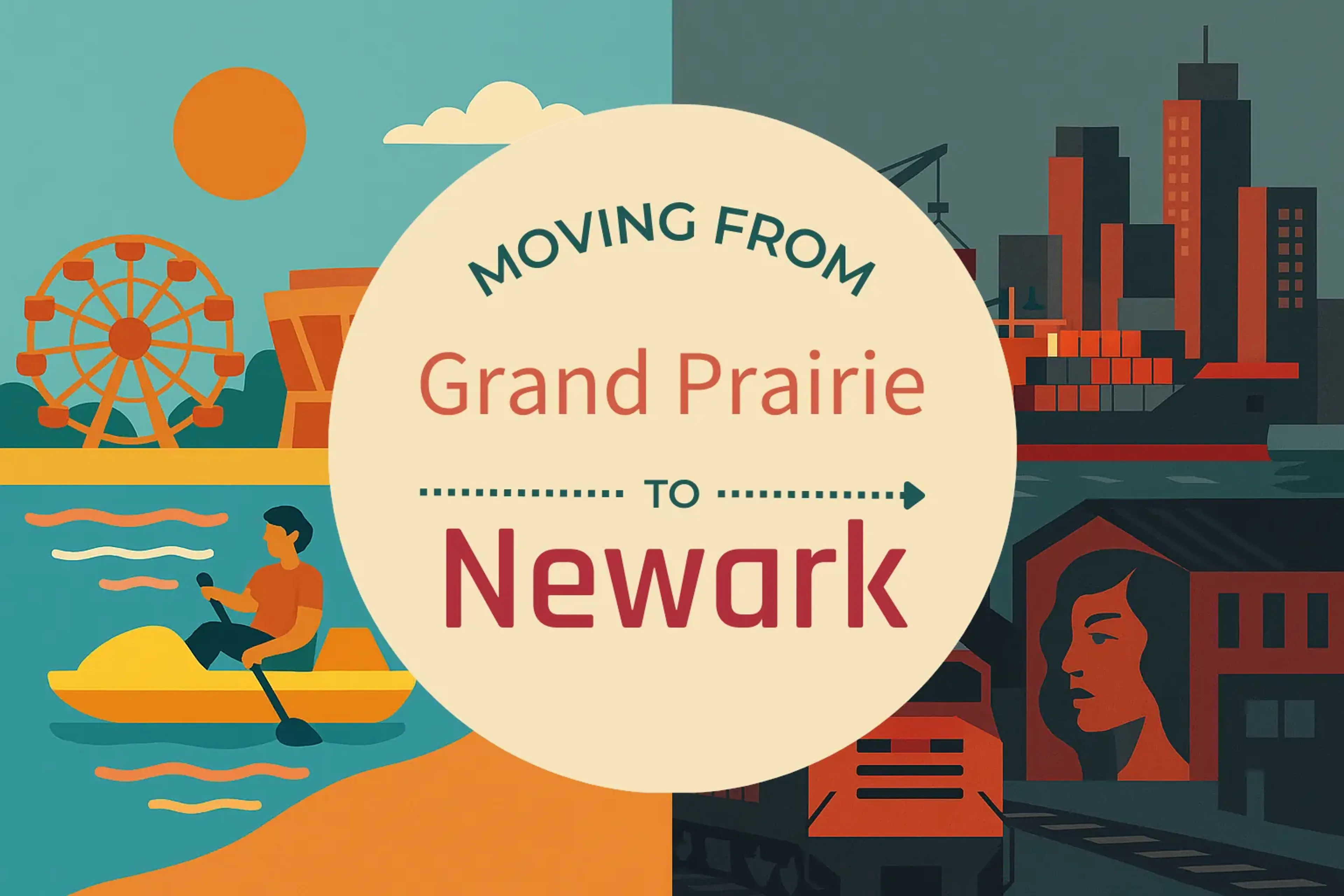 Side-by-side comparison of Grand Prairie to Newark moving companies