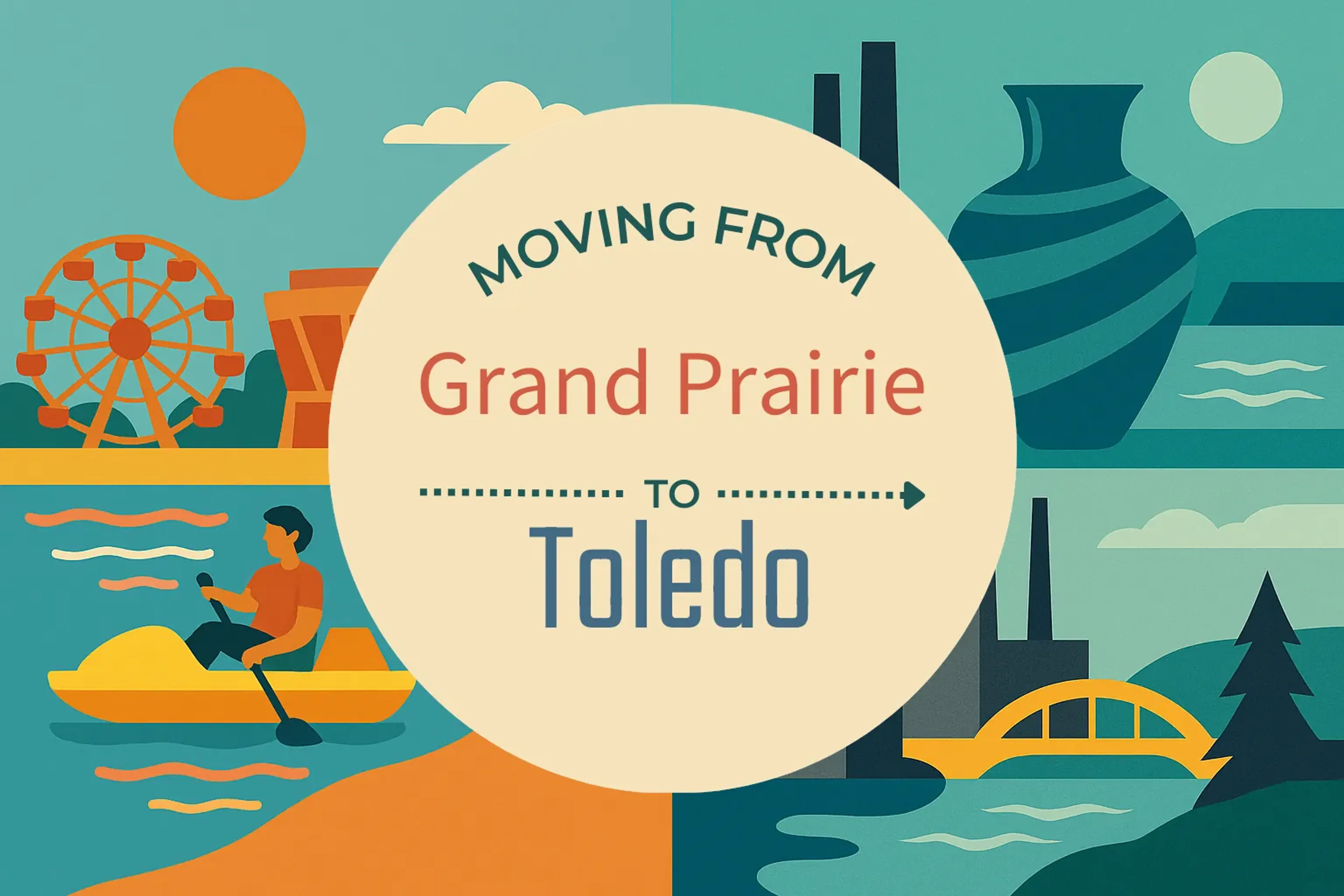 Side-by-side comparison of Grand Prairie to Toledo moving companies