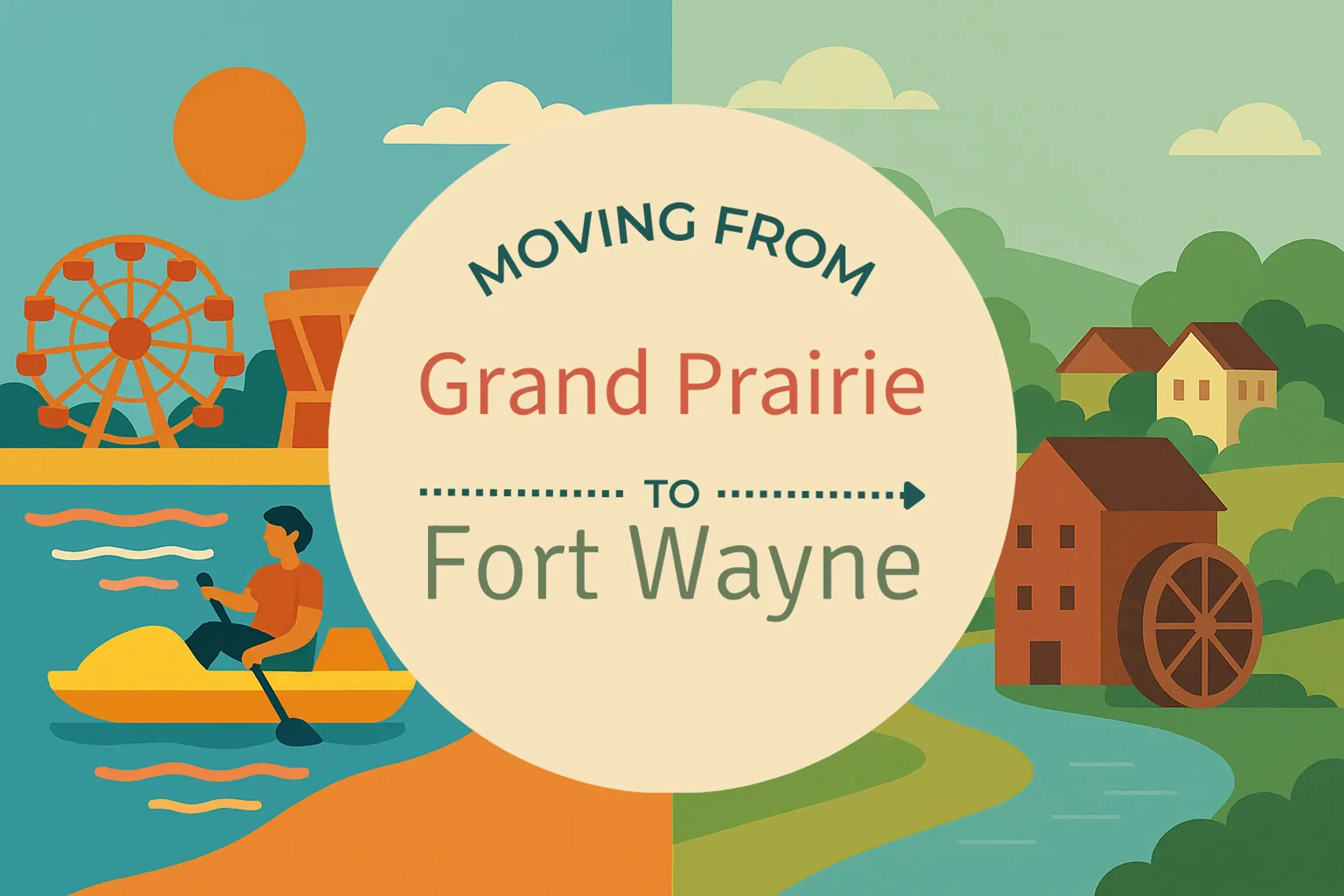 Side-by-side comparison of Grand Prairie to Fort Wayne moving companies