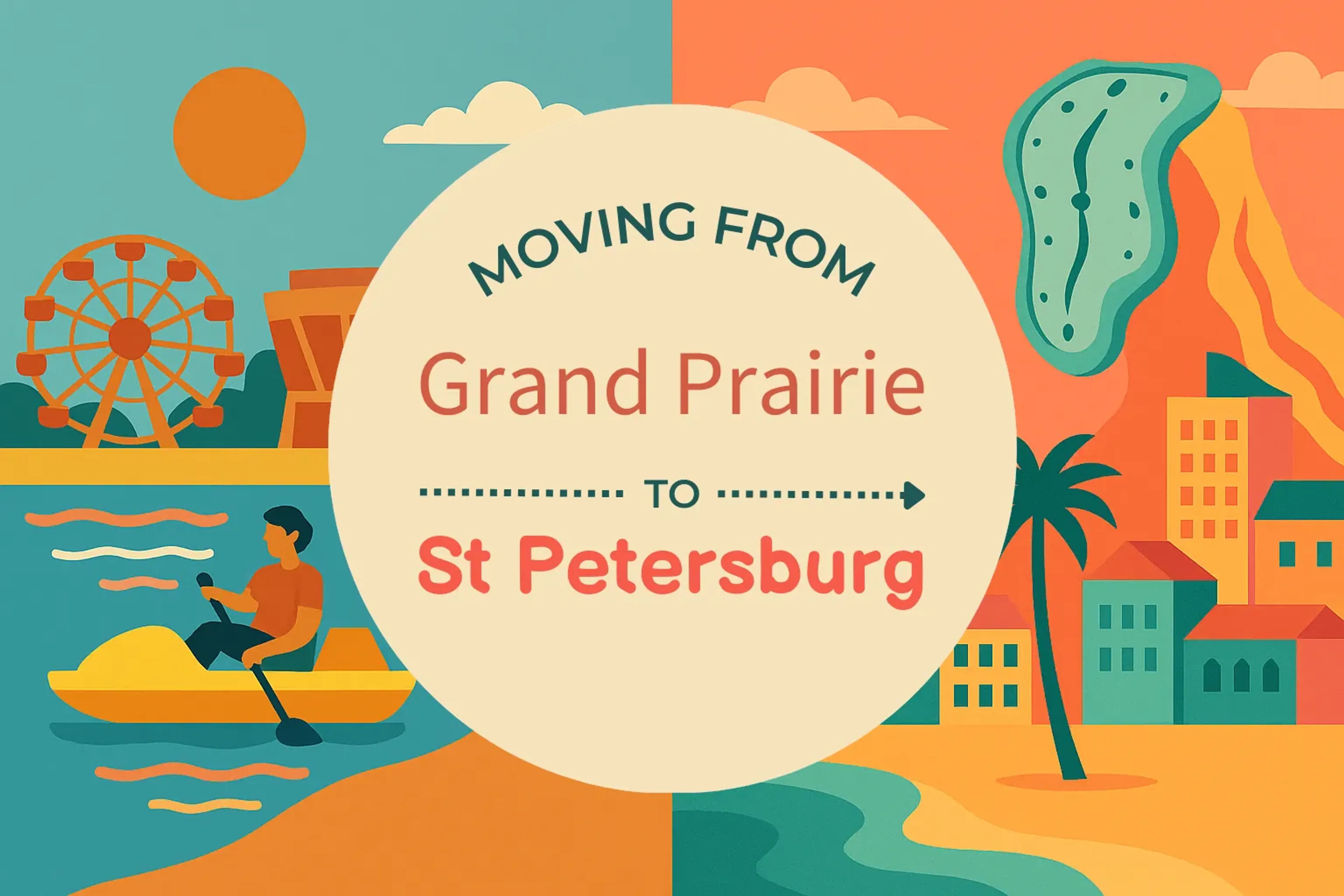 Side-by-side comparison of Grand Prairie to St. Petersburg moving companies