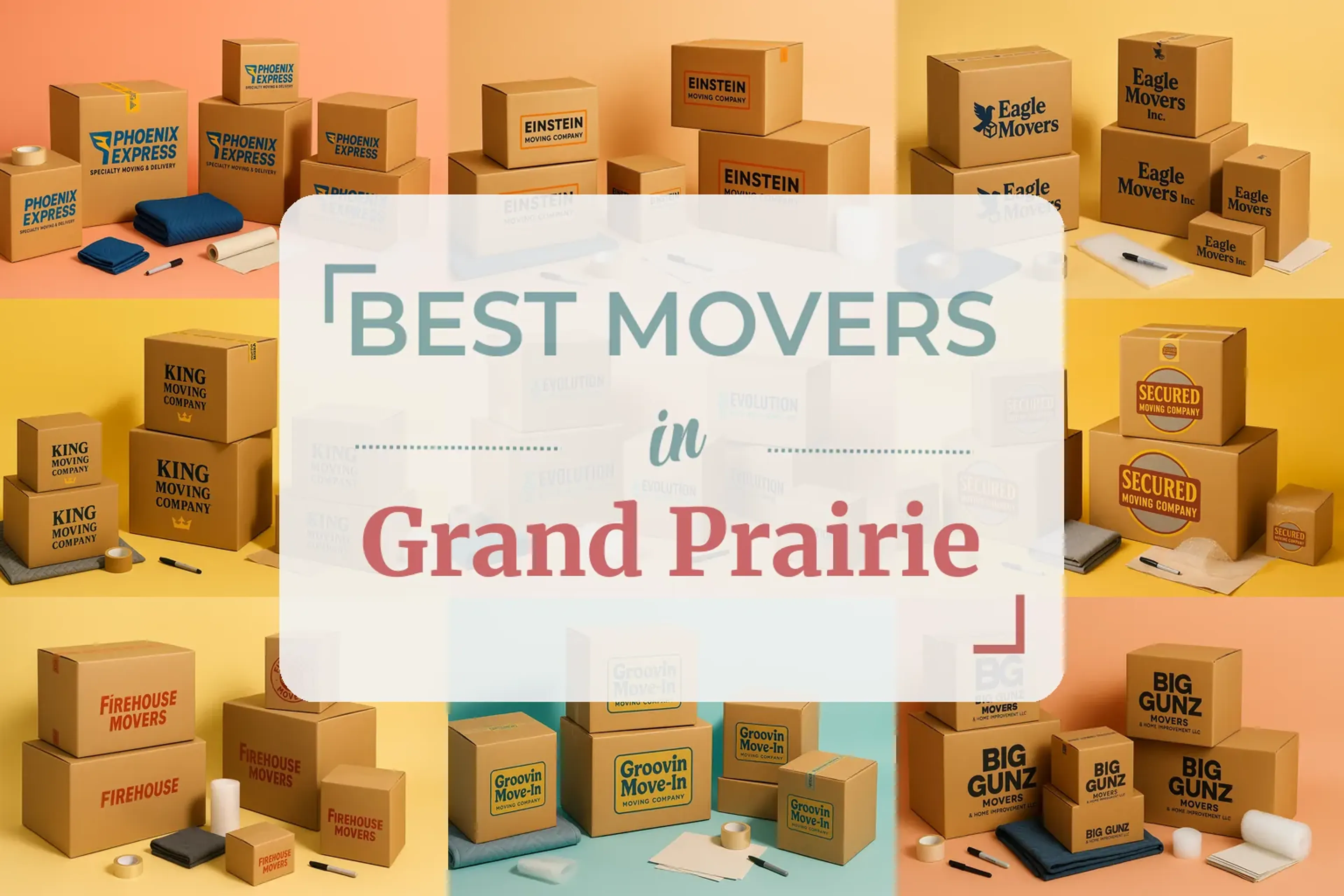 Side-by-side comparison of Grand Prairie moving companies