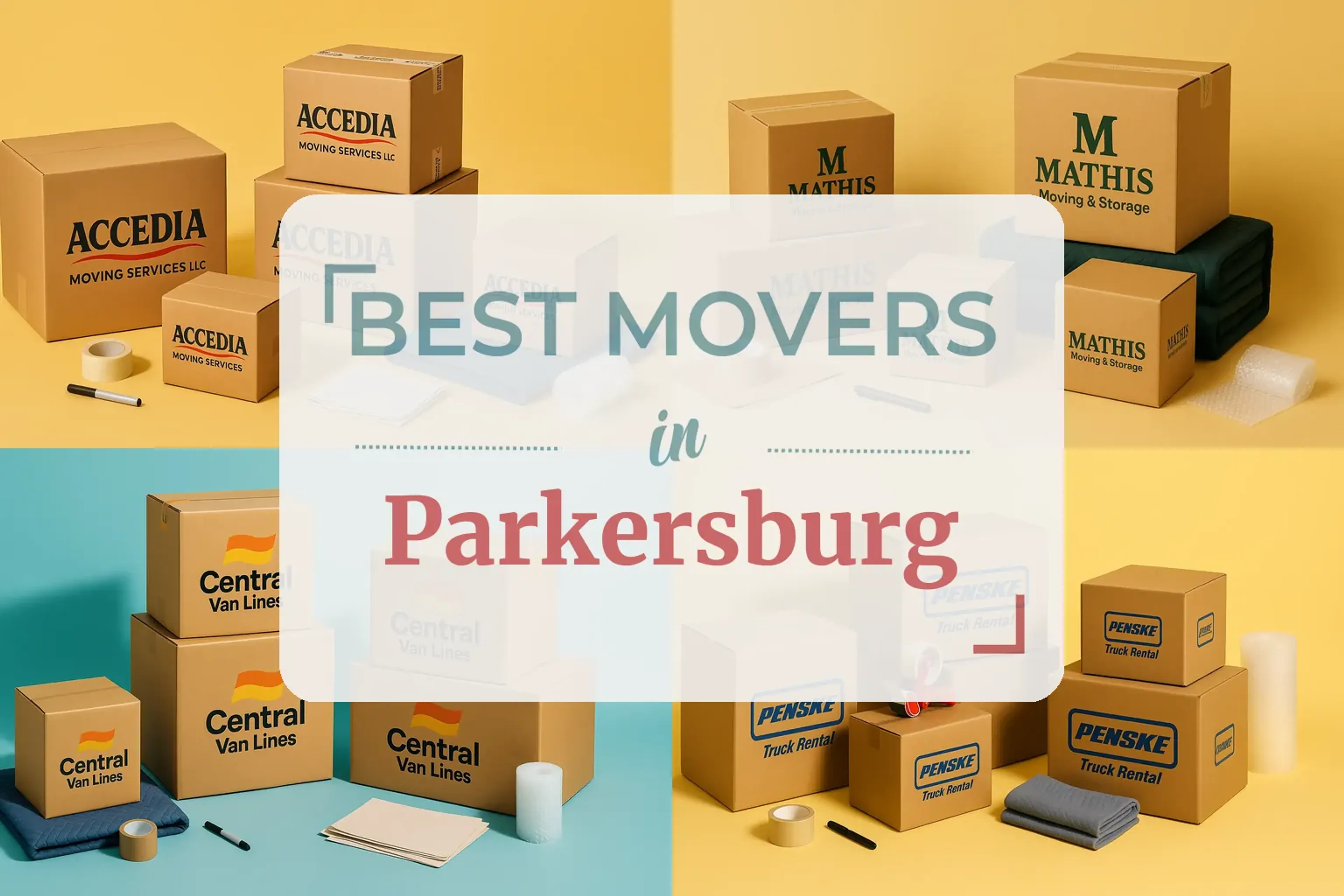 Side-by-side comparison of Parkersburg moving companies