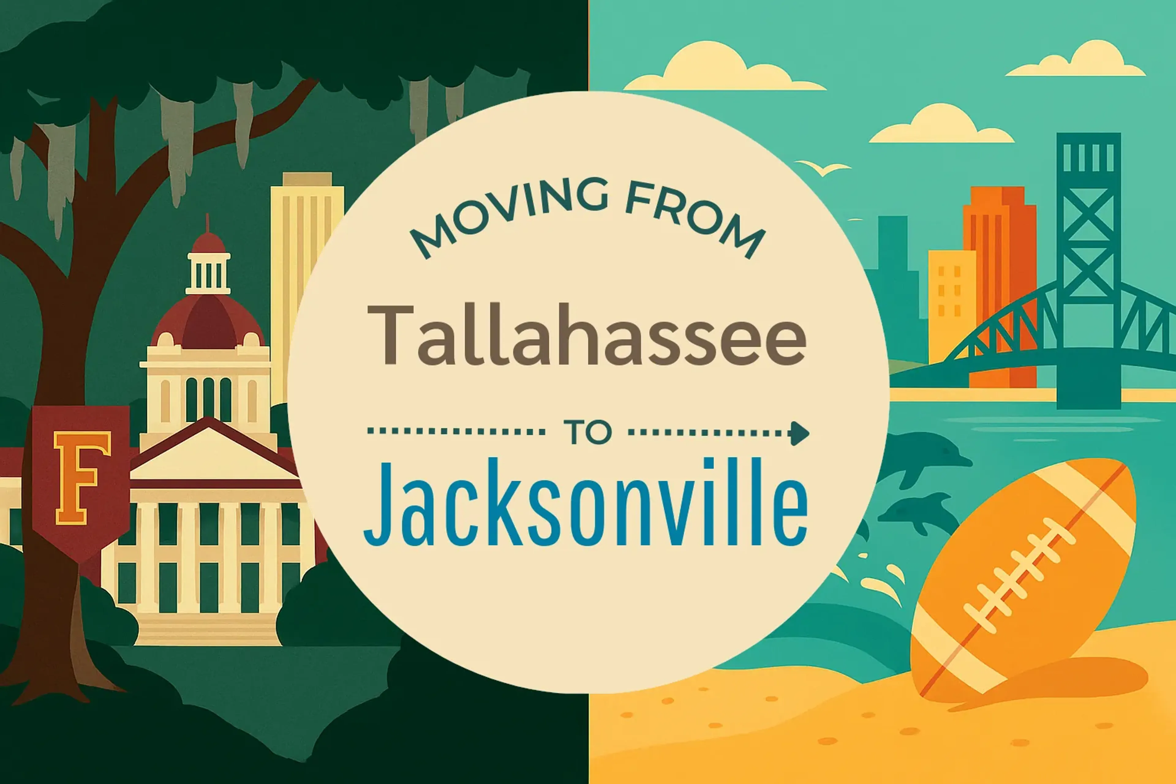Side-by-side comparison of Tallahassee to Jacksonville moving companies