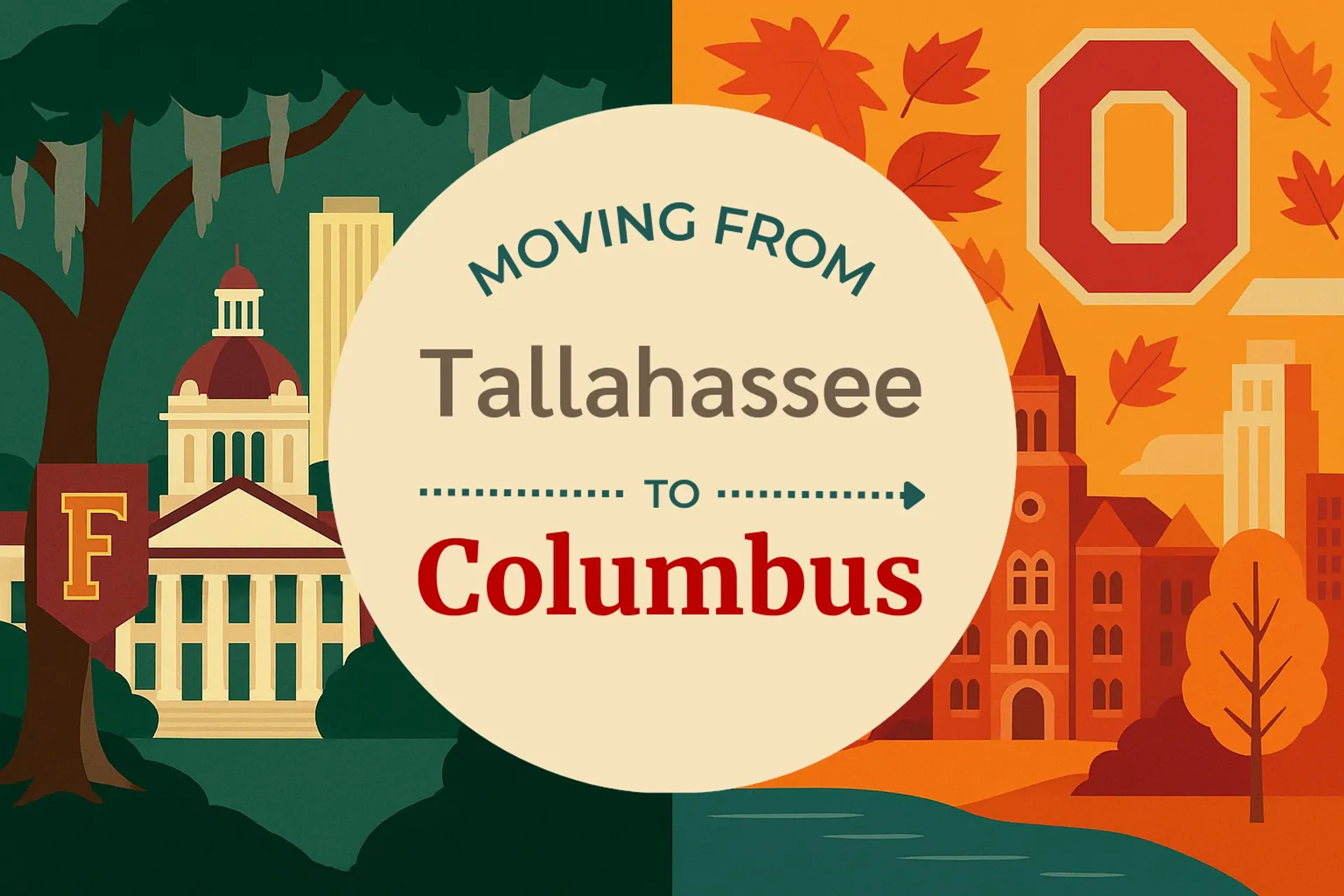 Side-by-side comparison of Tallahassee to Columbus moving companies