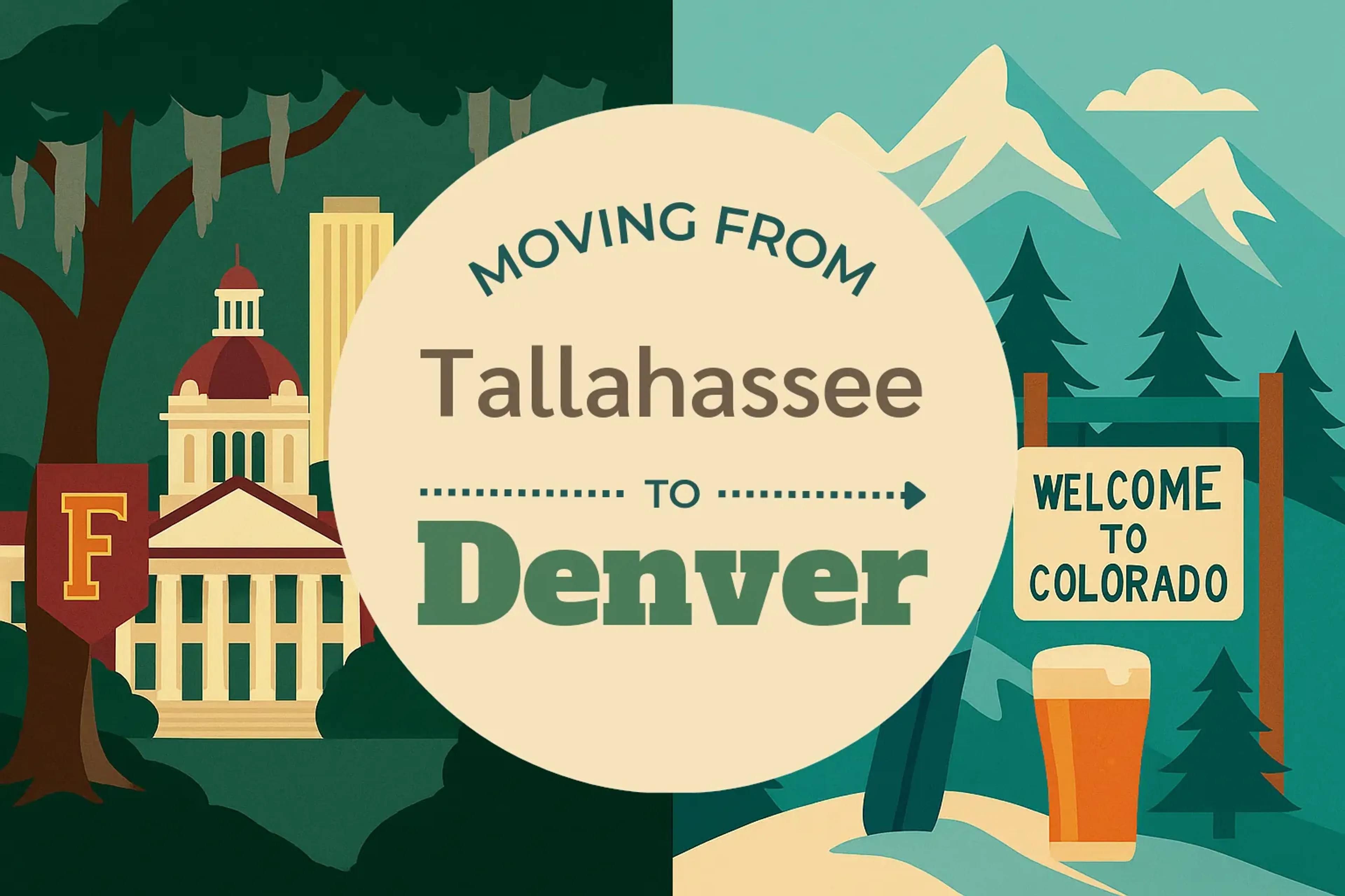 Side-by-side comparison of Tallahassee to Denver moving companies