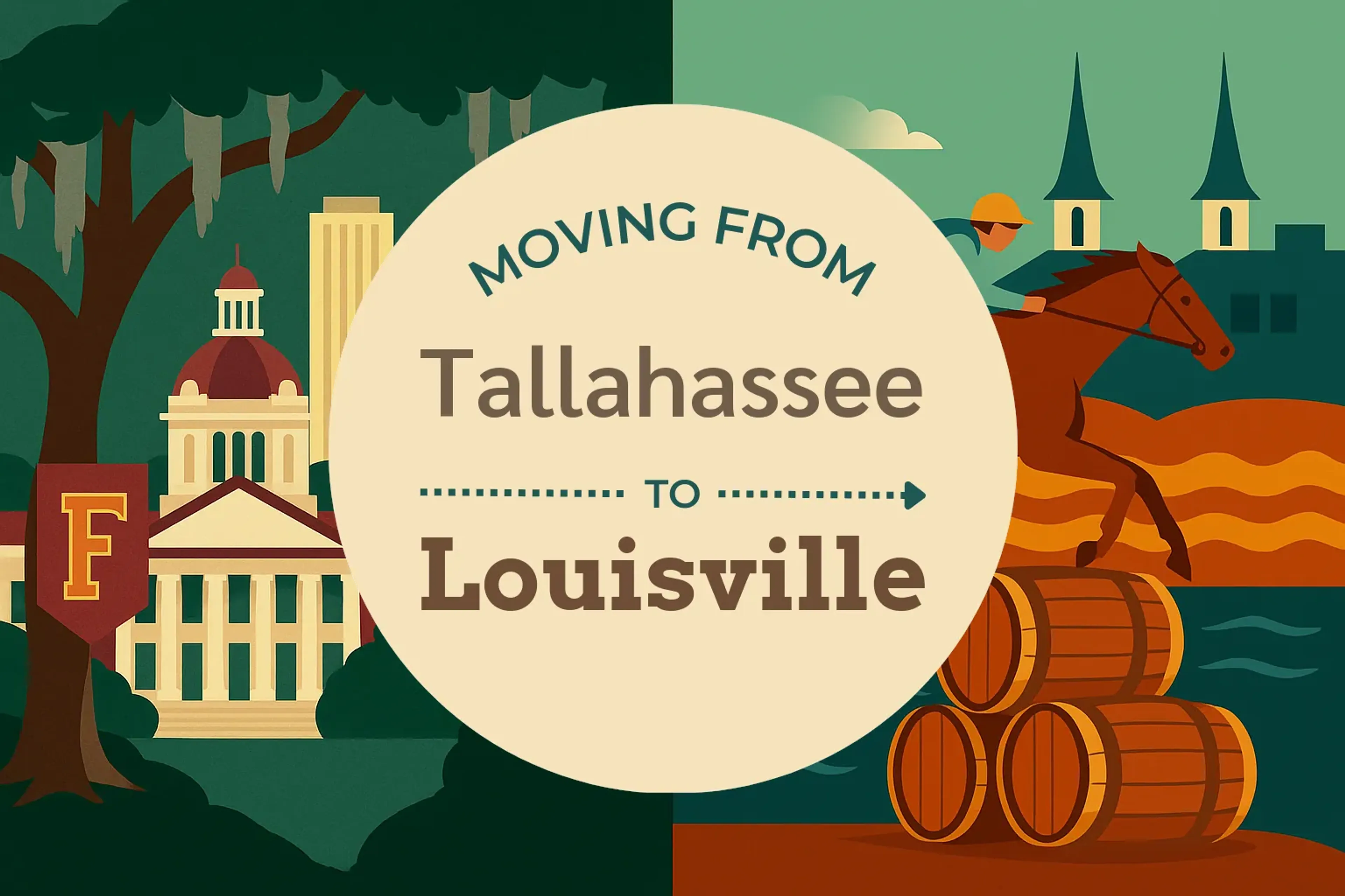 Side-by-side comparison of Tallahassee to Louisville moving companies