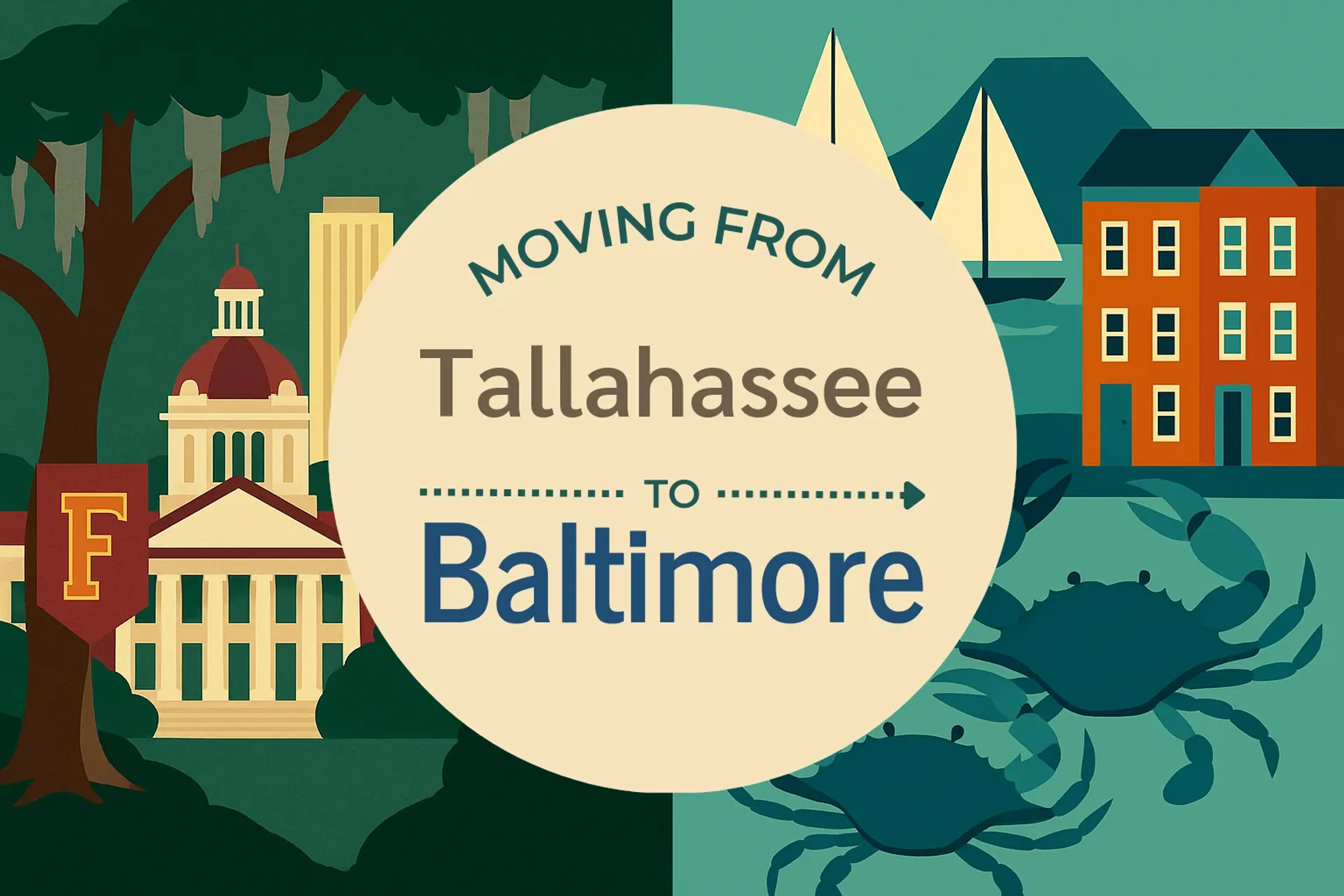 Side-by-side comparison of Tallahassee to Baltimore moving companies