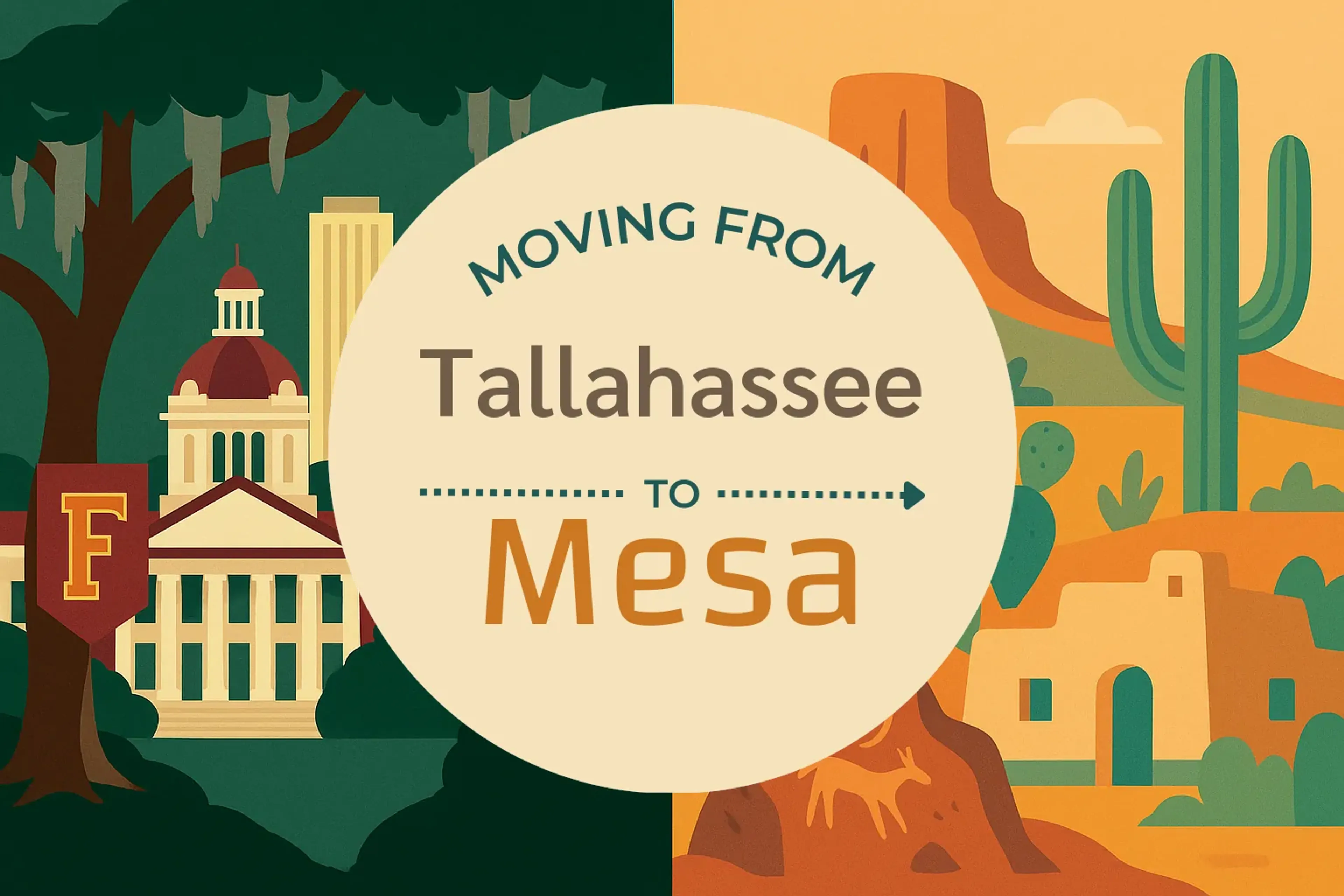Side-by-side comparison of Tallahassee to Mesa moving companies