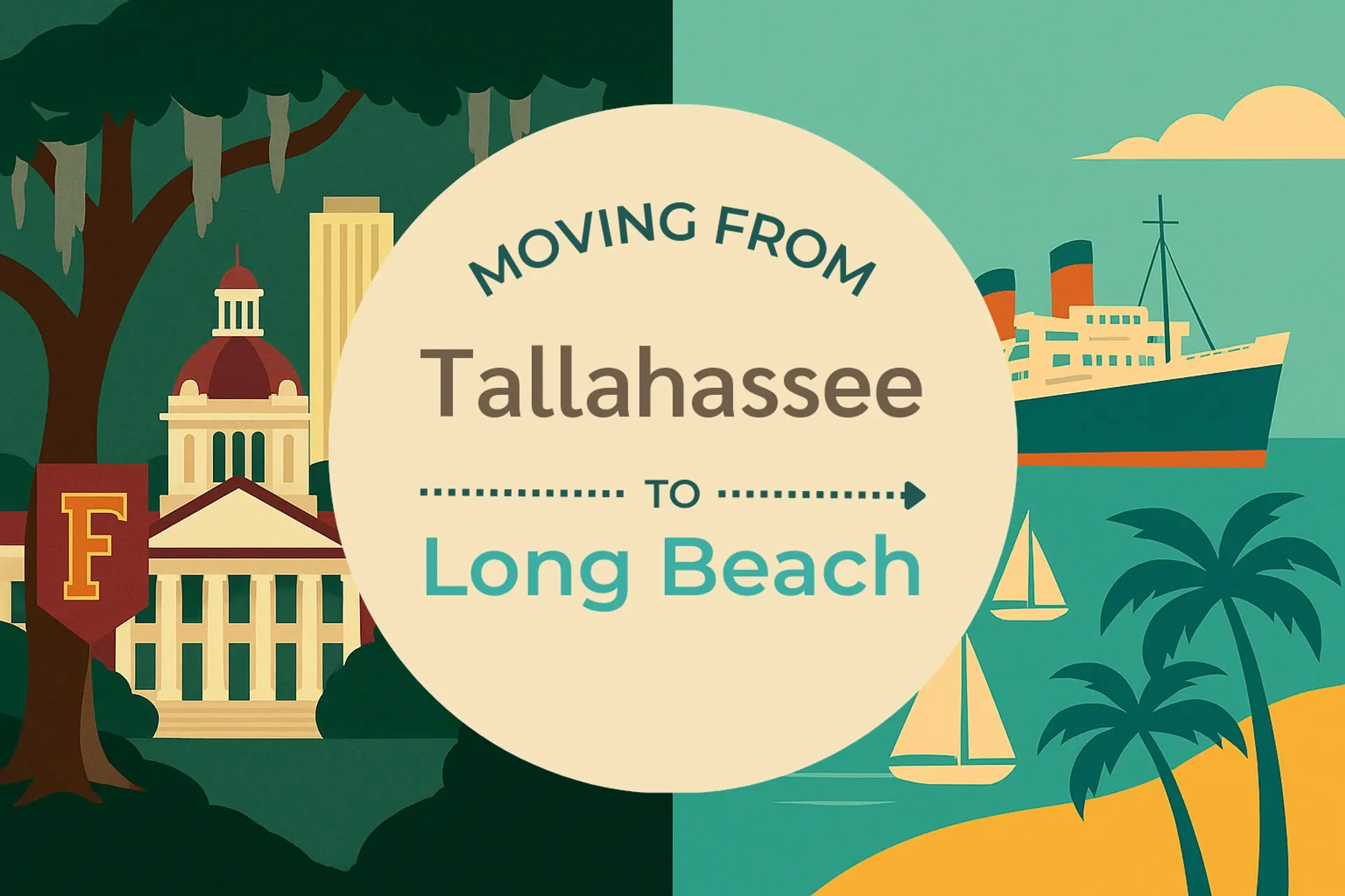 Side-by-side comparison of Tallahassee to Long Beach moving companies