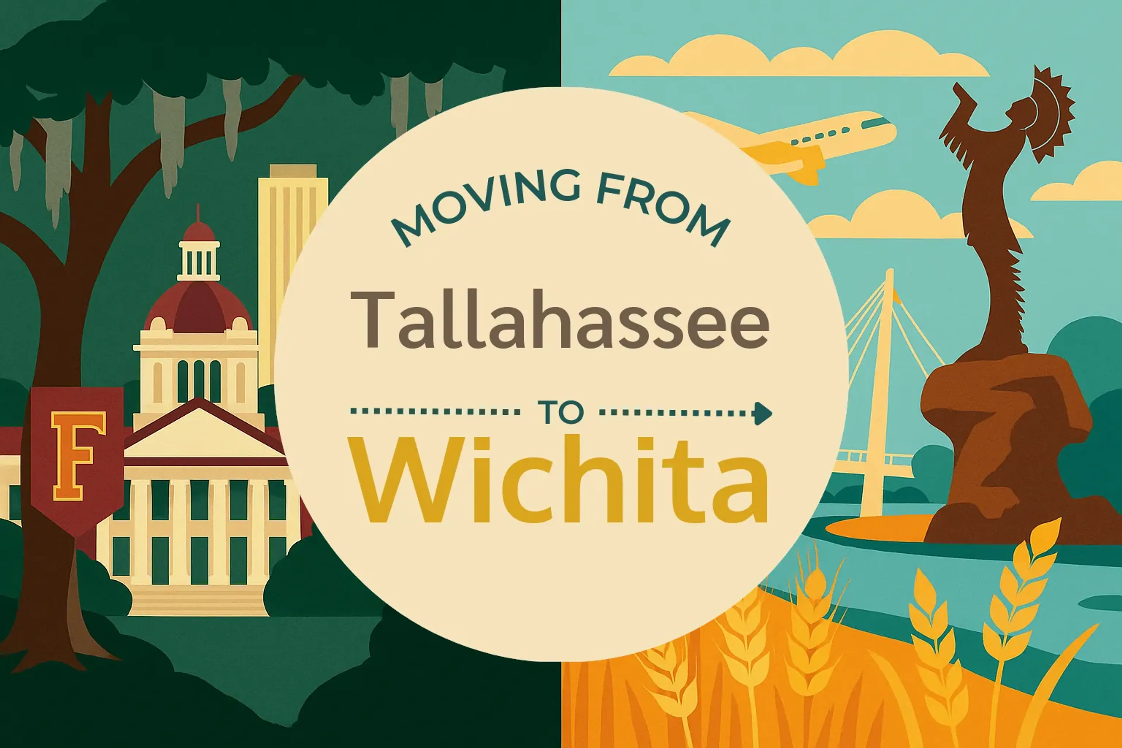 Side-by-side comparison of Tallahassee to Wichita moving companies