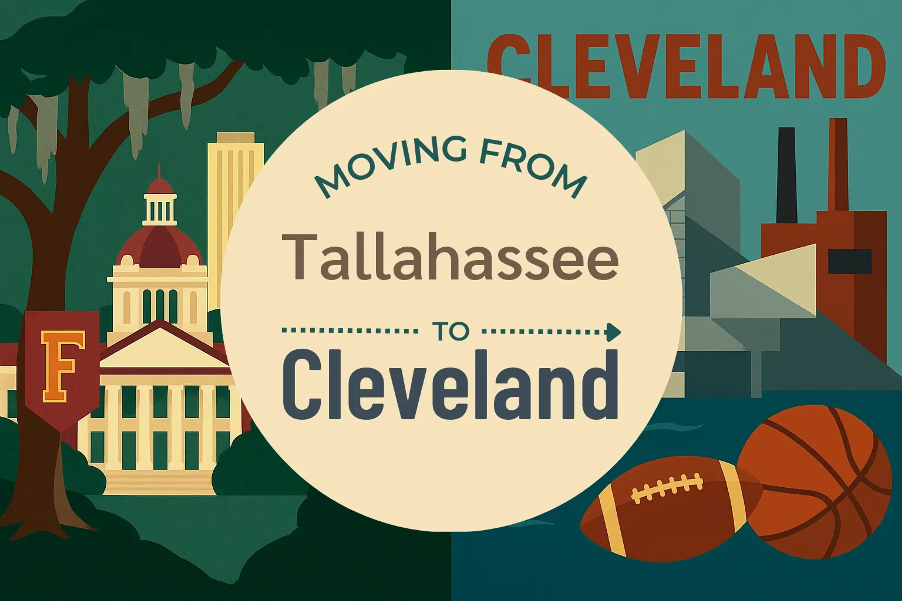 Side-by-side comparison of Tallahassee to Cleveland moving companies