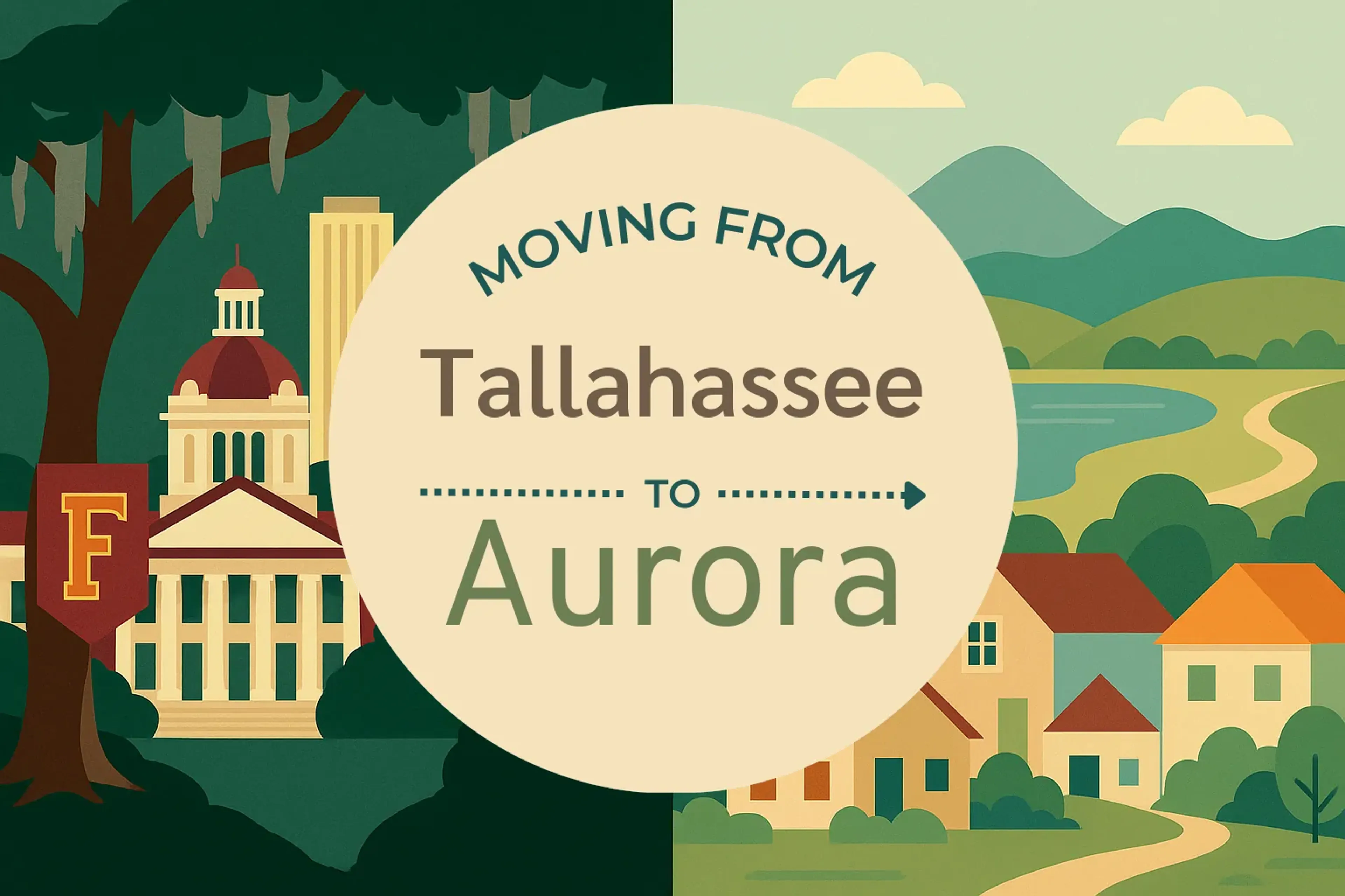 Side-by-side comparison of Tallahassee to Aurora moving companies