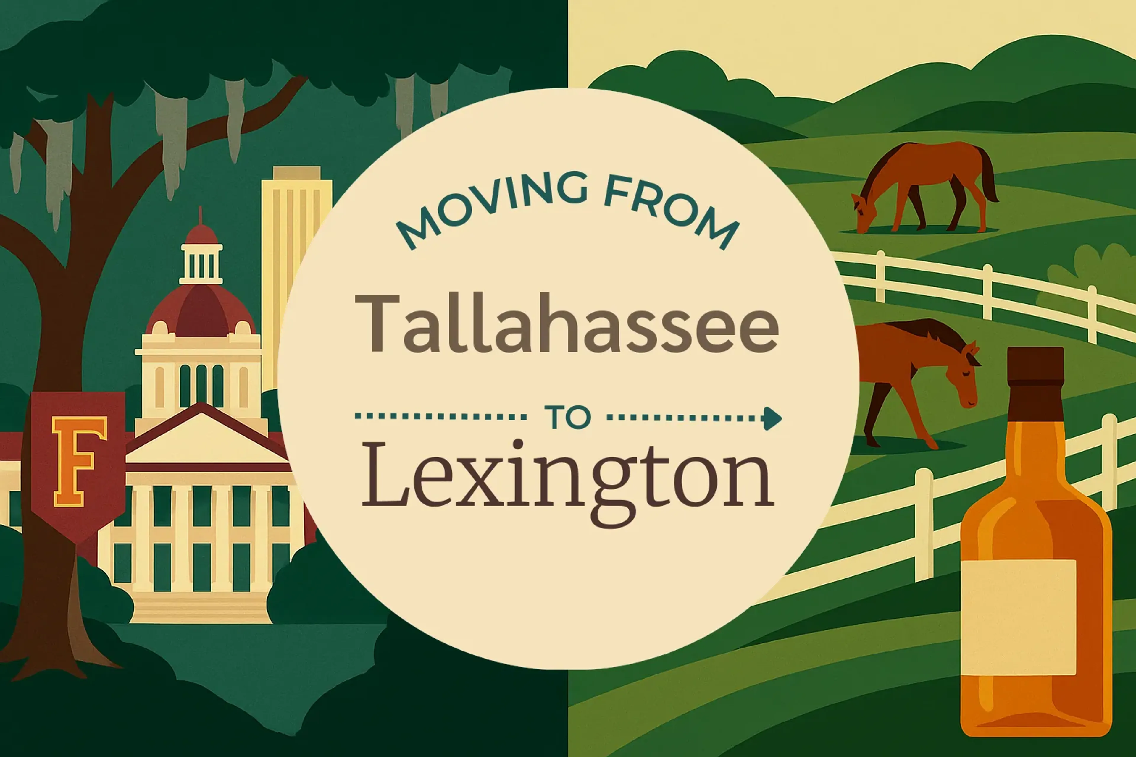 Side-by-side comparison of Tallahassee to Lexington moving companies