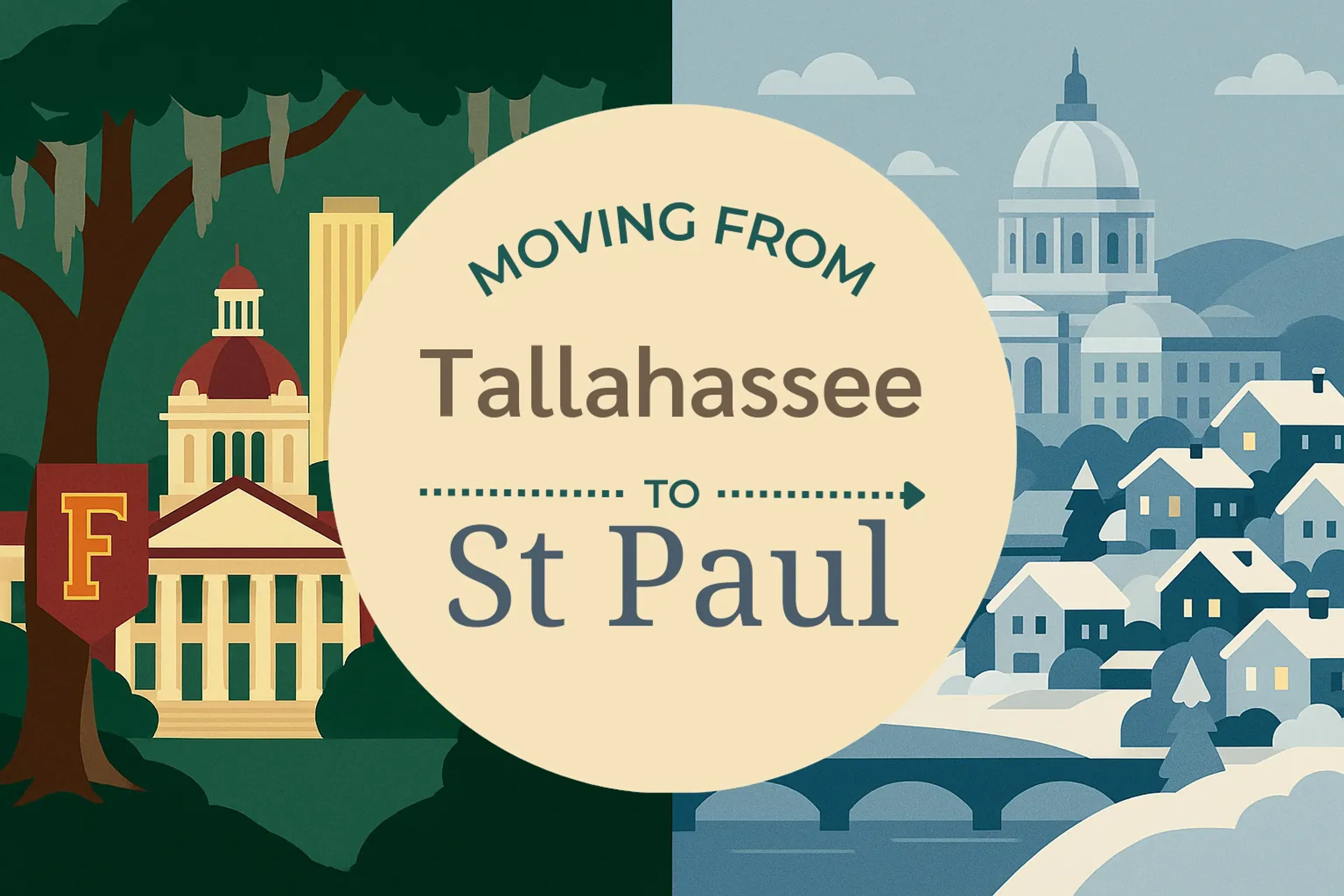 Side-by-side comparison of Tallahassee to St. Paul moving companies