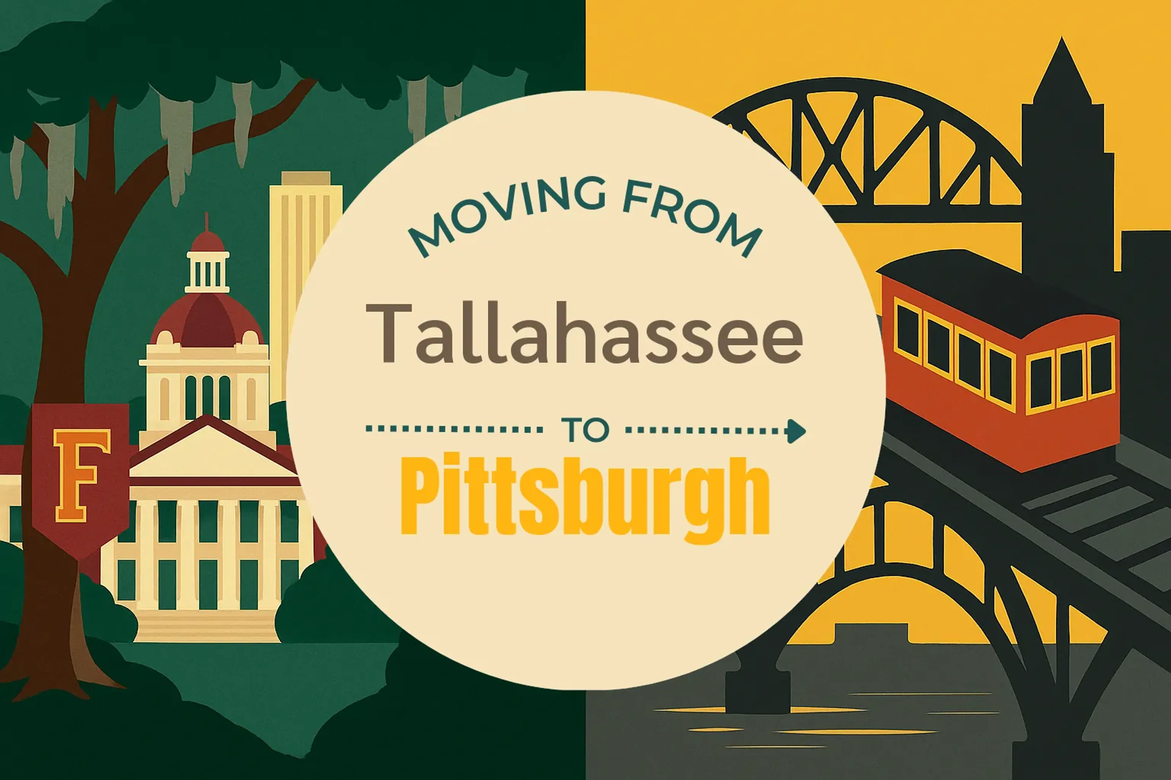 Side-by-side comparison of Tallahassee to Pittsburgh moving companies