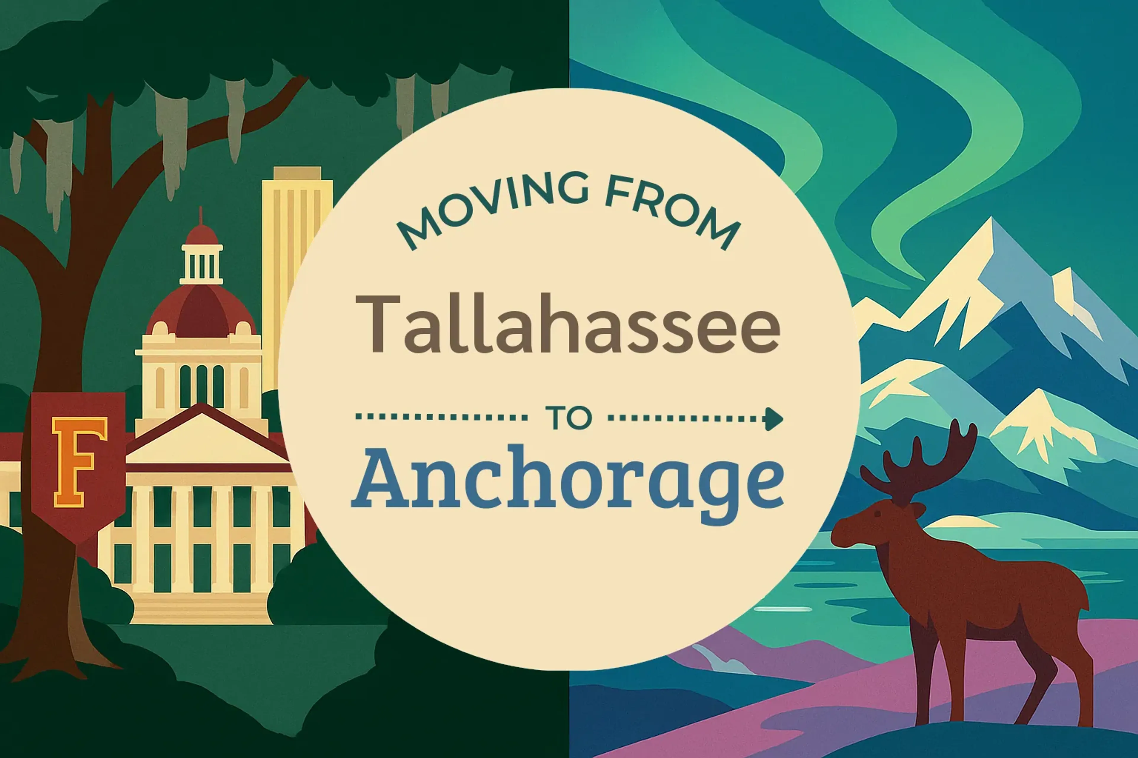 Side-by-side comparison of Tallahassee to Anchorage moving companies
