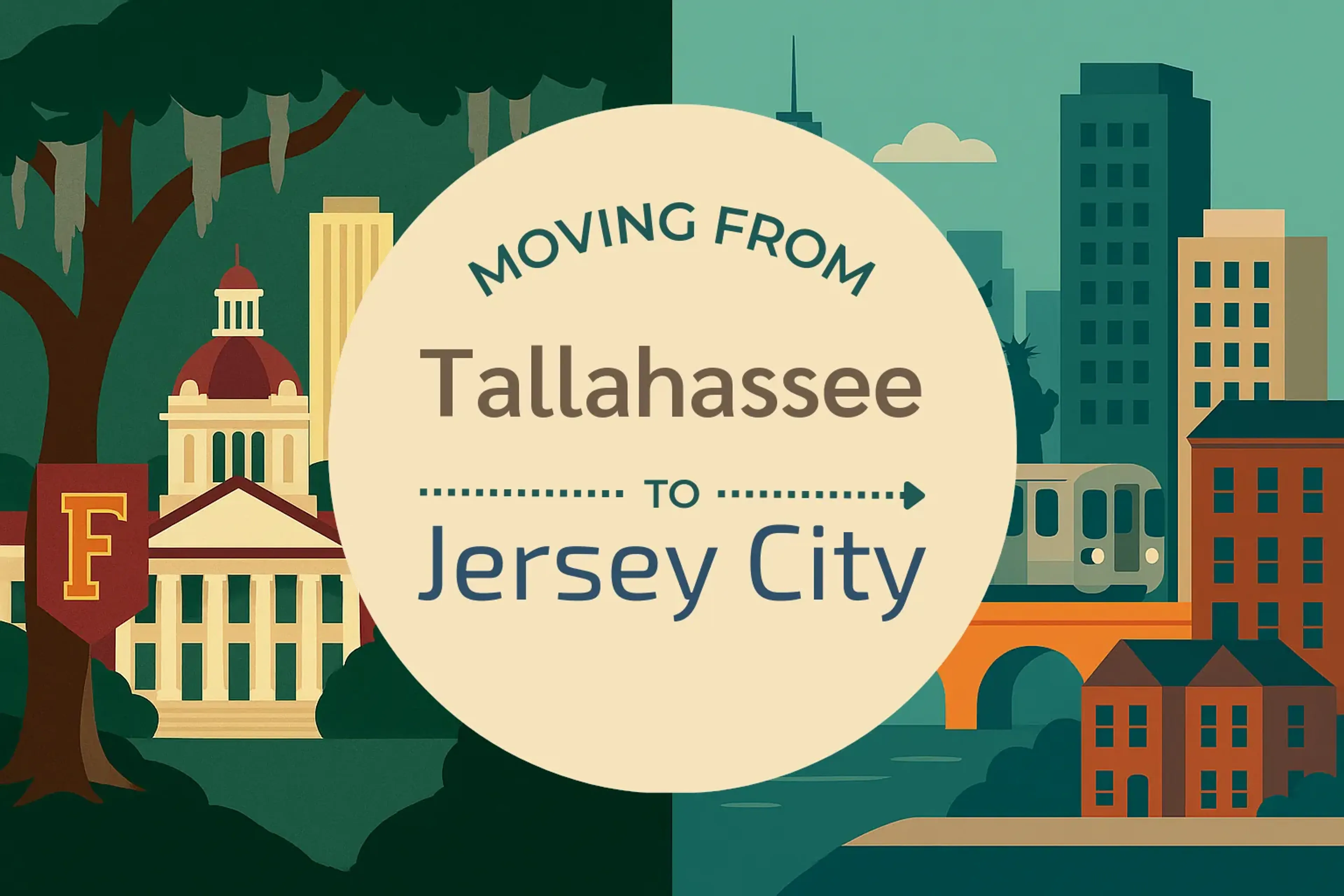 Side-by-side comparison of Tallahassee to Jersey City moving companies