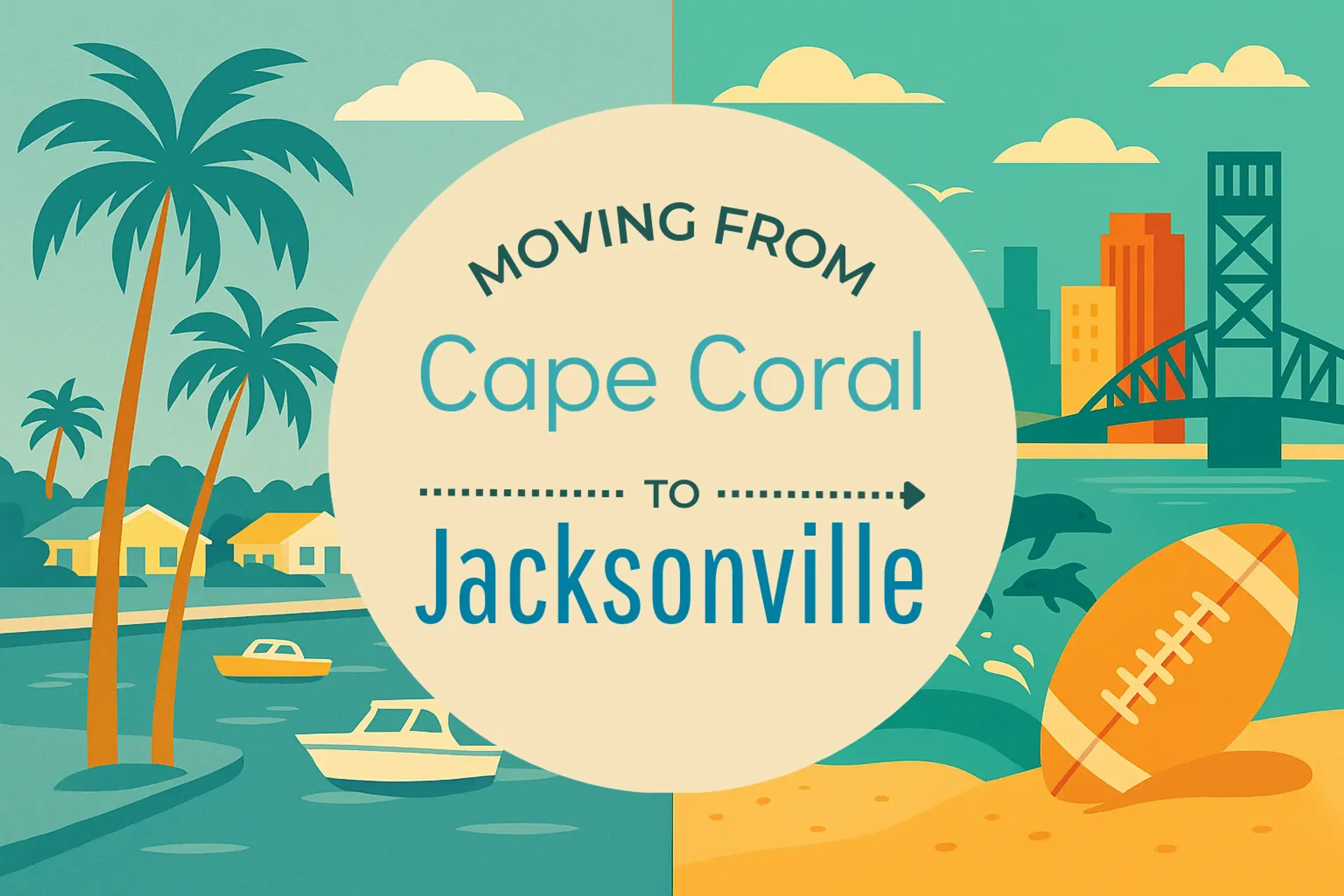 Side-by-side comparison of Cape Coral to Jacksonville moving companies