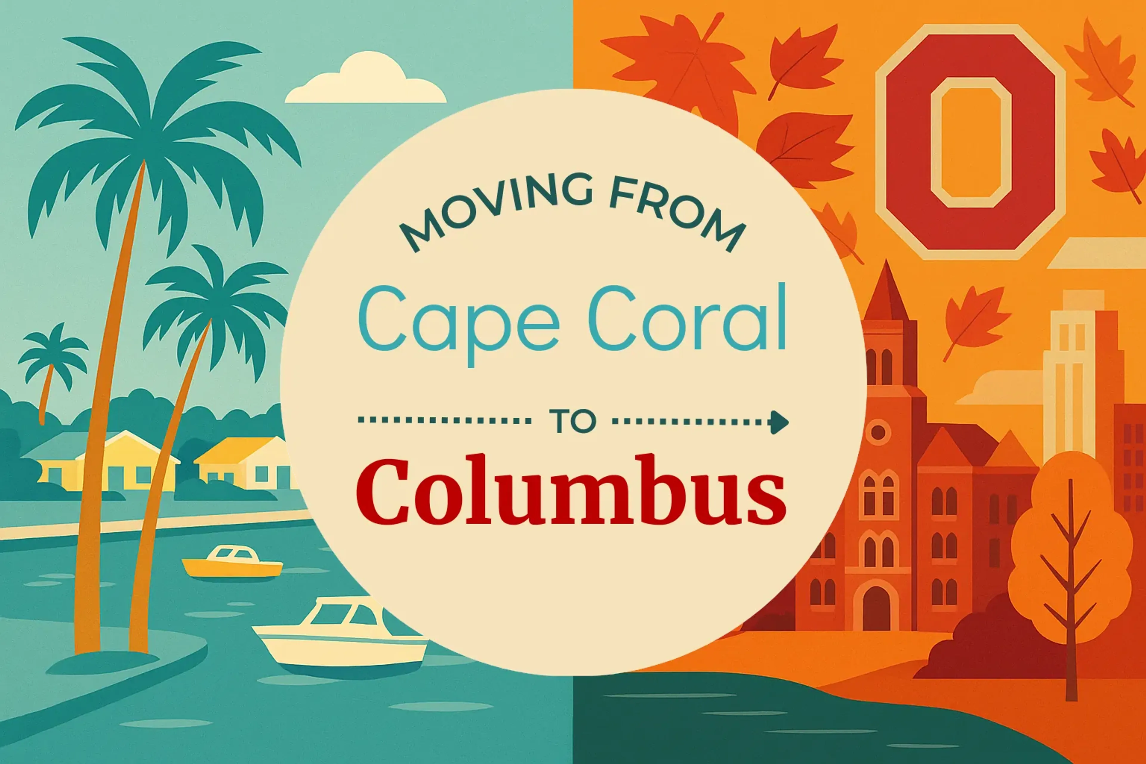 Side-by-side comparison of Cape Coral to Columbus moving companies